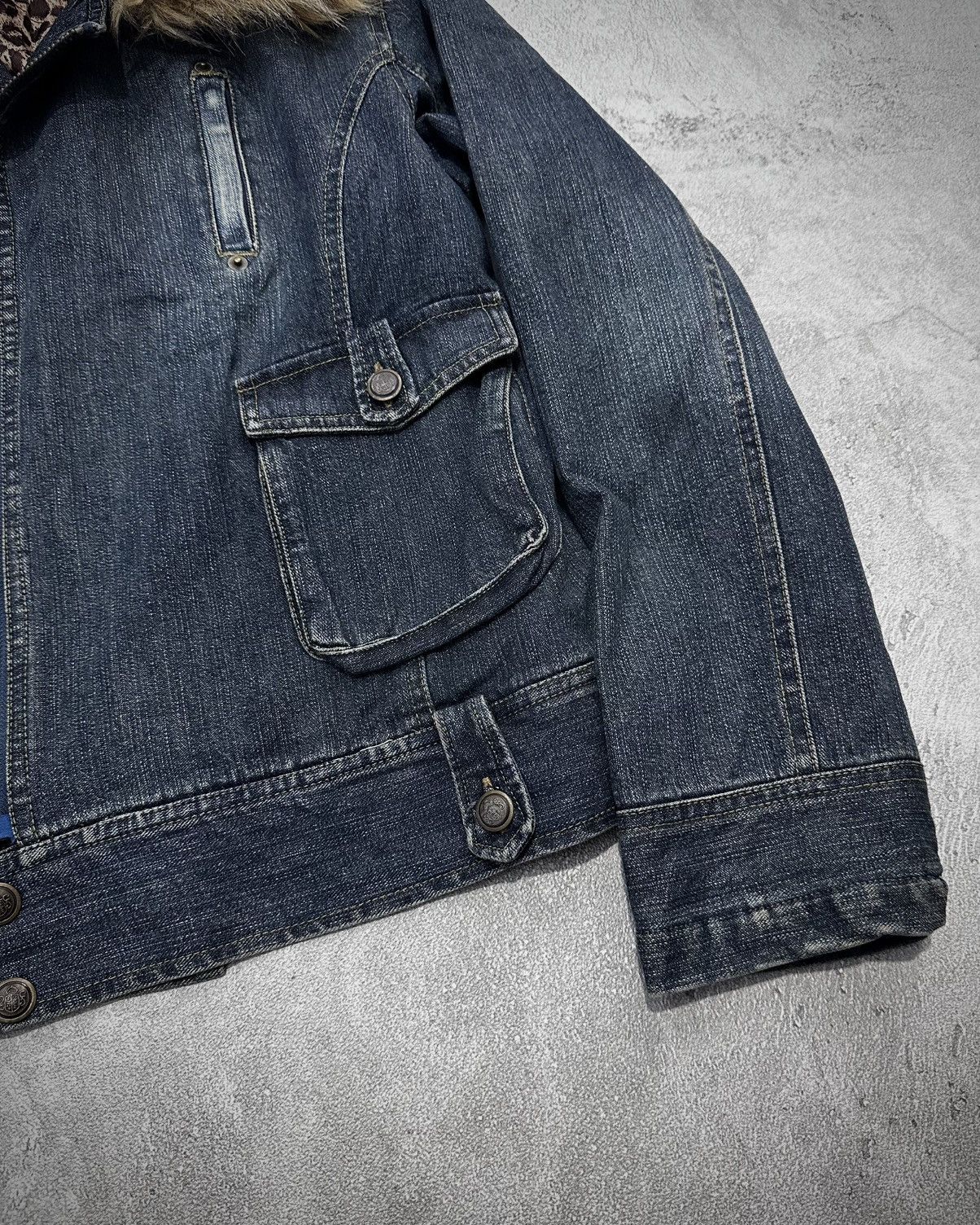 Japanese Brand Fur Collar Japanese Brand Denim Jacket Vkey Lgb Style Size US M / EU 48-50 / 2 - 4 Thumbnail