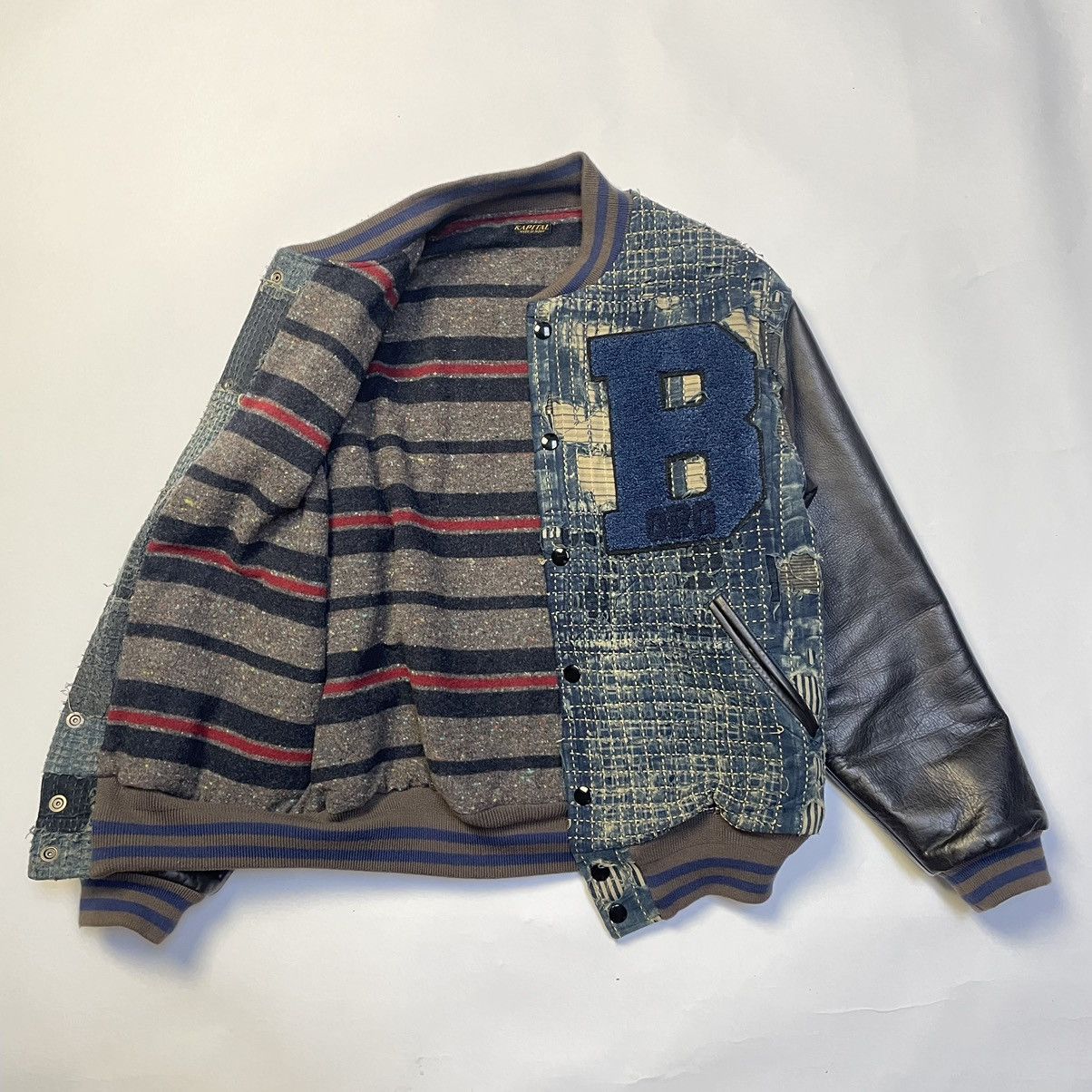 Kapital Boro Sashiko Bomber Jacket Size US M / EU 48-50 / 2 - 12 Thumbnail