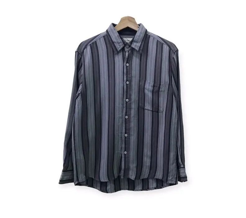 Flannel Vintage Good I stripe Design Flannel Shirt Size US M / EU 48-50 / 2 - 1 Thumbnail
