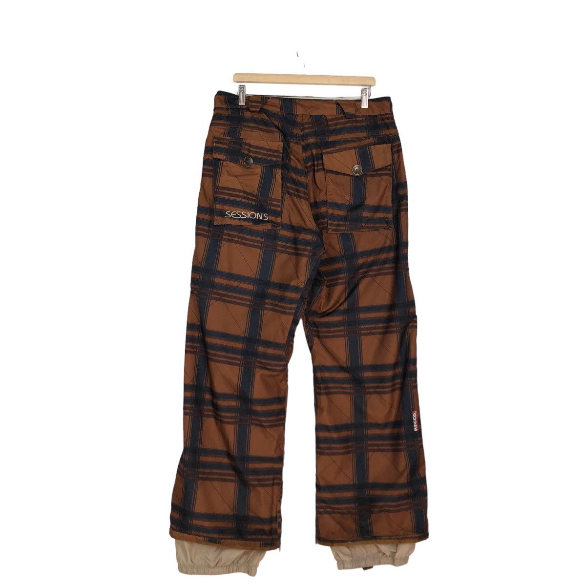 Japanese Brand 🔥VINTAGE RECCO SKI PANTS MULTI POCKET TARTAN DESIGN Size US 34 / EU 50 - 5 Thumbnail