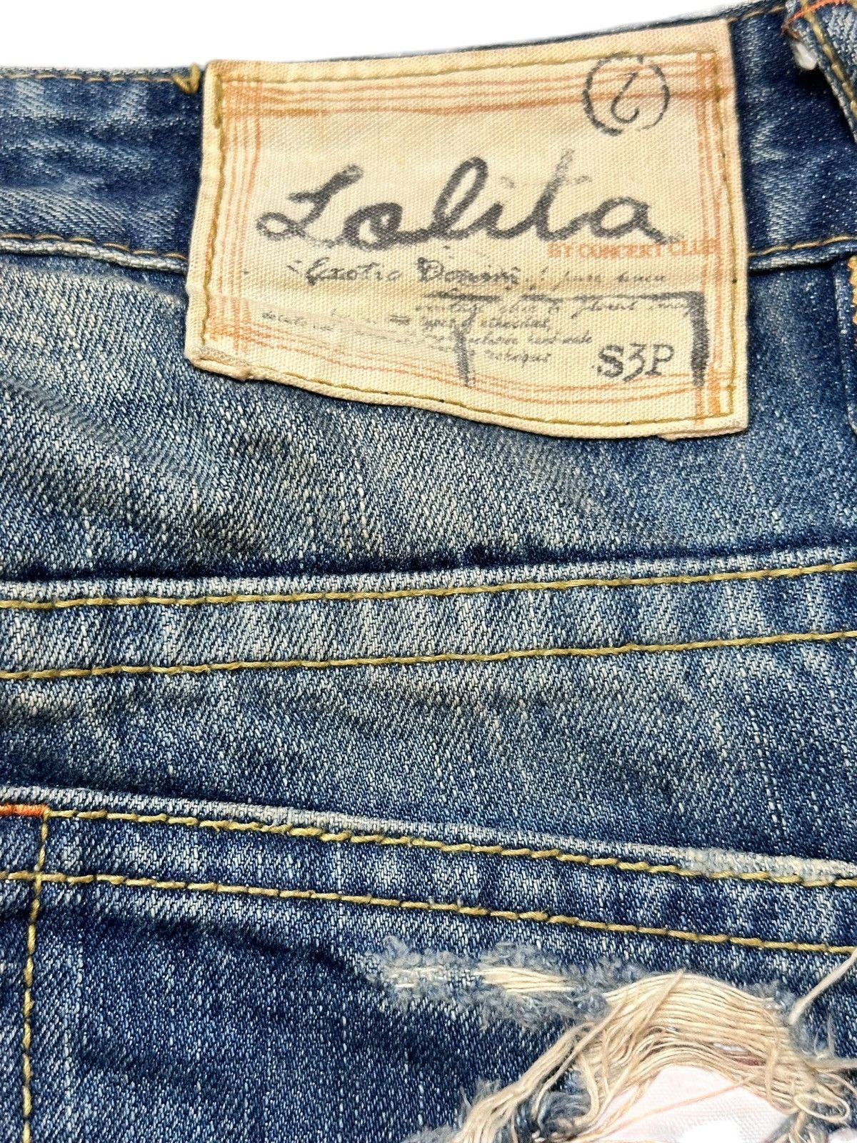 Hysteric Glamour Vintage Lolita Jeans Mudwash Ripped Grunge Distressed Denim Size US 29 - 8 Thumbnail