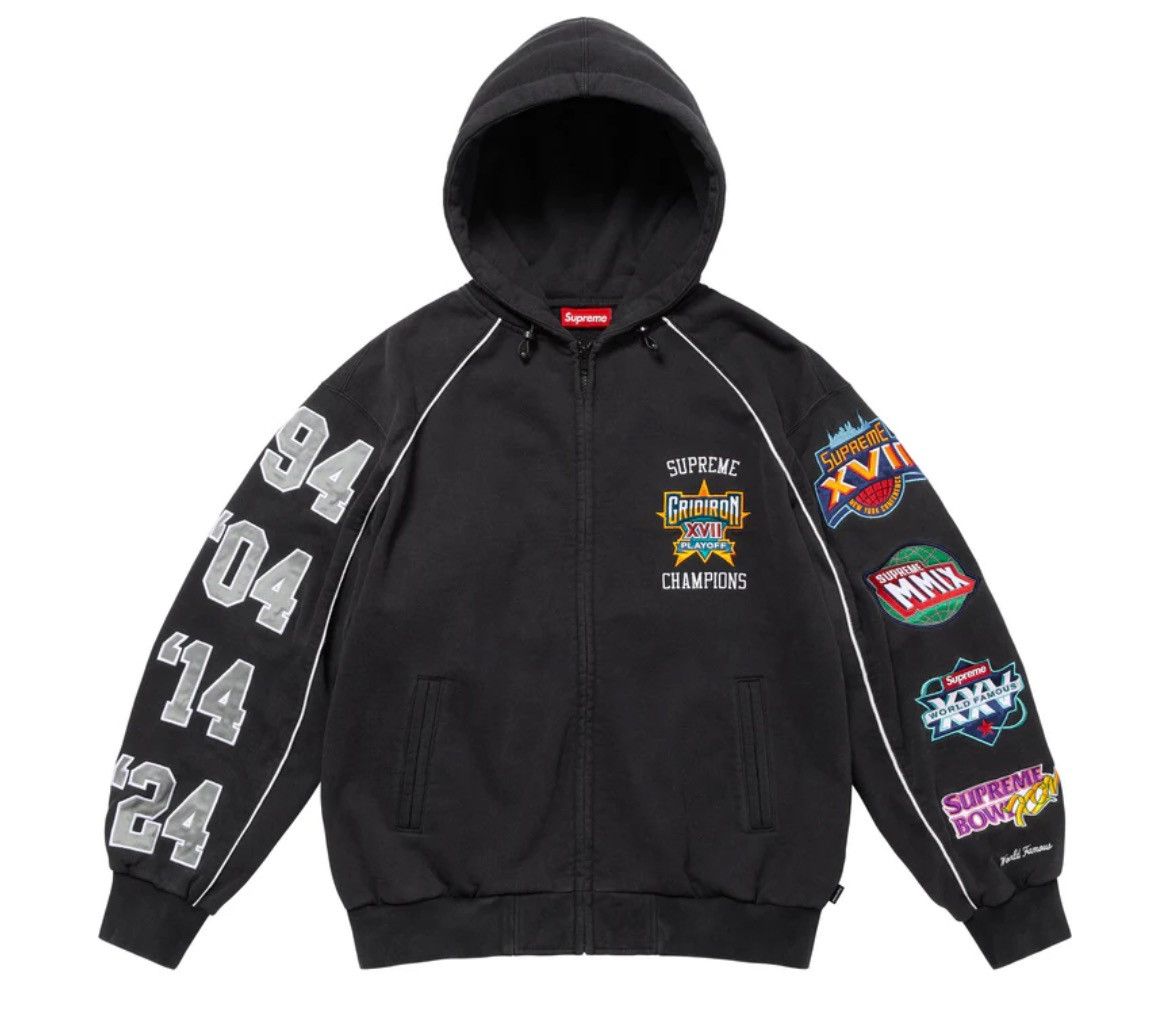 【SUPREME】 Champions Studded Hooded Sweatshirt Black - 24FW Champions Studded Hooded Sweatshirt 