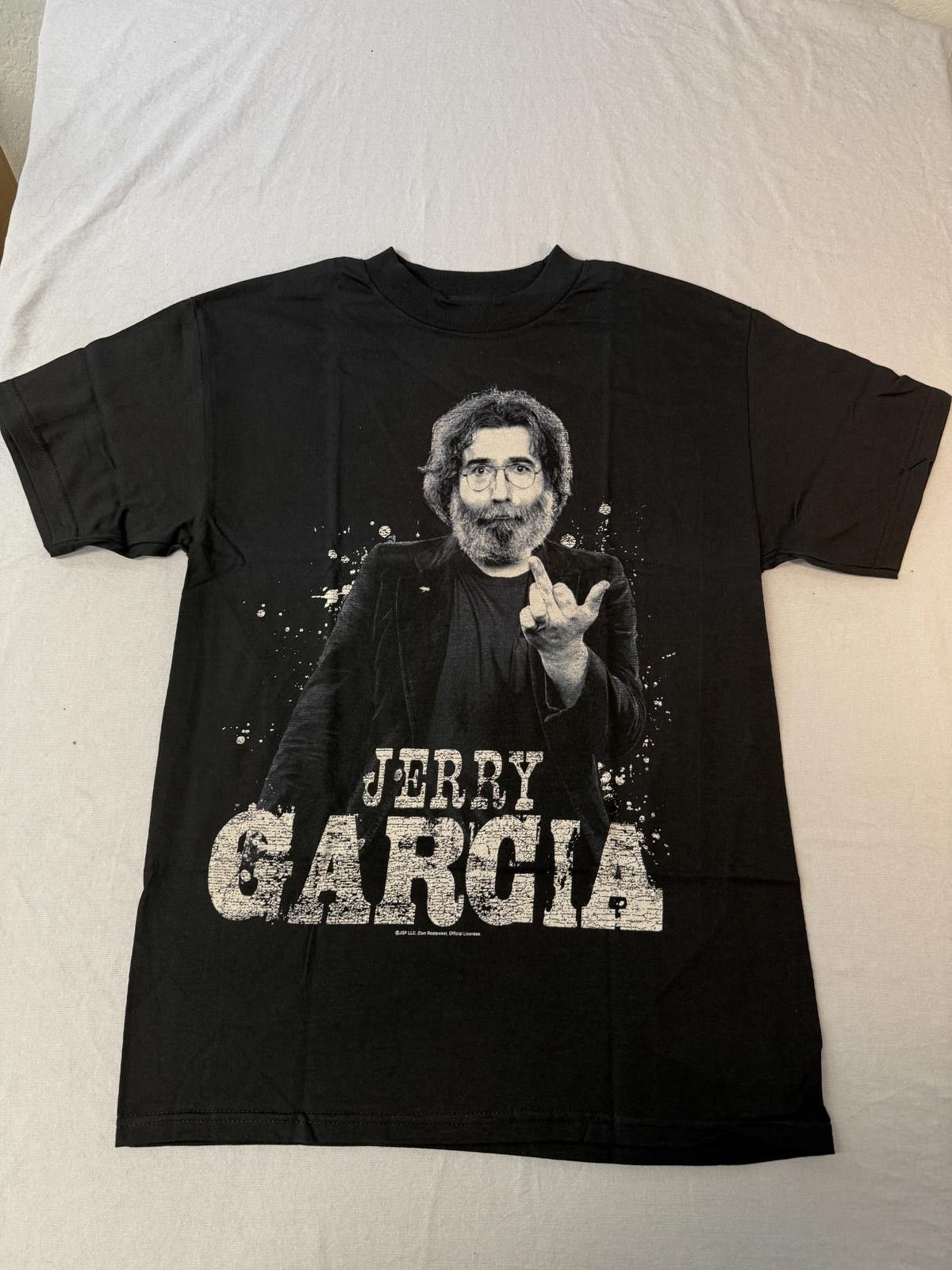 Designer VTG Jerry Garcia T-shirt Middle Finger Zion Rootswear Tag M Size US L / EU 52-54 / 3 - 1 Thumbnail