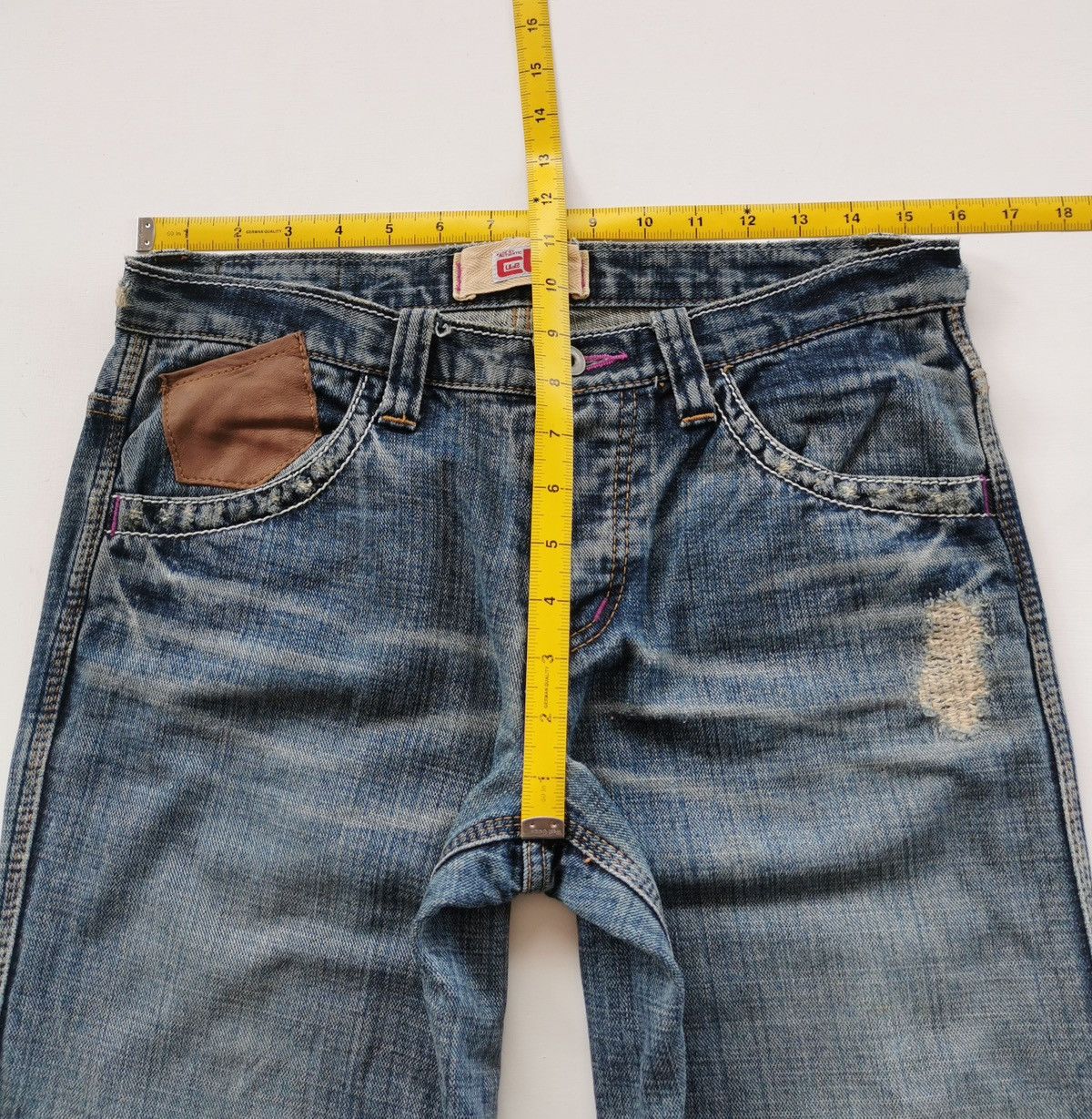 Japanese Brand Cube Sugar Japan Double Back Denim Jeans Size US 31 - 12 Thumbnail
