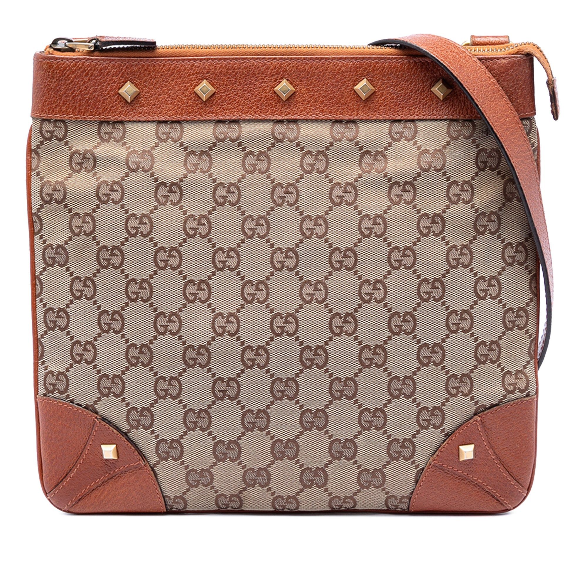 Gucci GG Canvas Nailhead Crossbody Size ONE SIZE - 1 Thumbnail