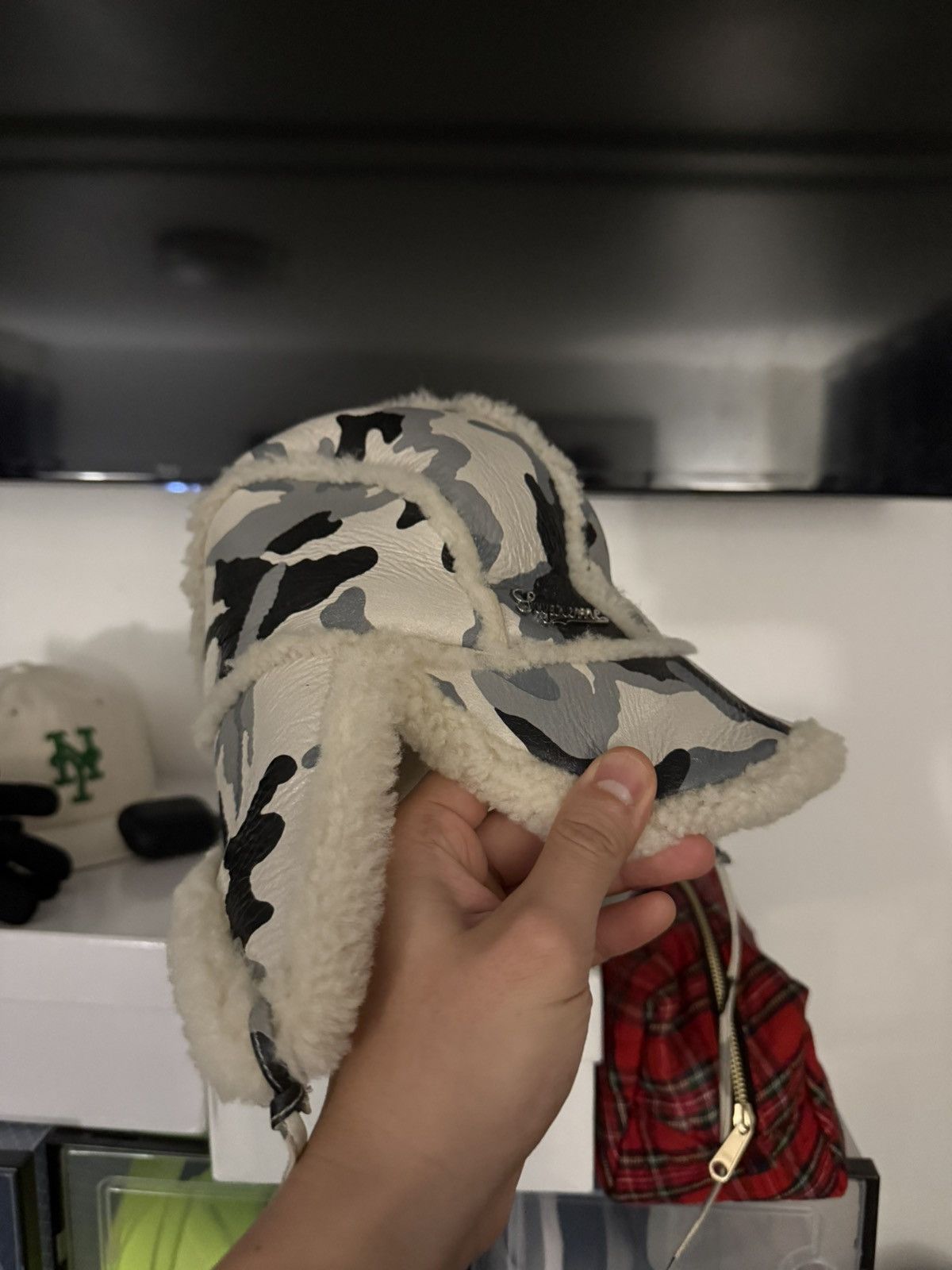 Supreme Supreme Shearling Lined Earflap Cap Size ONE SIZE - 4 Thumbnail