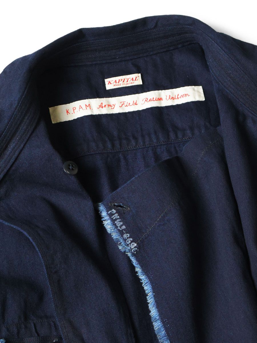 Kapital kapital 8oz IDG×IDG denim anorak shirt Size US M / EU 48-50 / 2 - 4 Thumbnail
