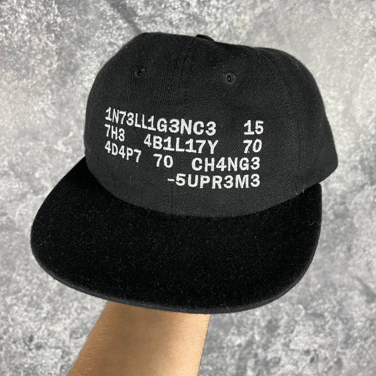 Supreme Supreme Intelligence SS20 6-Panel Cap Rare Black Size ONE SIZE - 1 Thumbnail