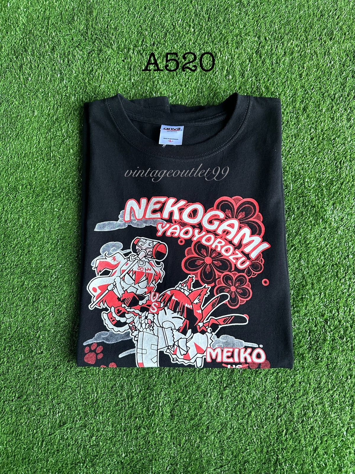 Anime Vintage Manga Anime Nekogami Yaoyorozu Shirt A520 Size US L / EU 52-54 / 3 - 12 Thumbnail