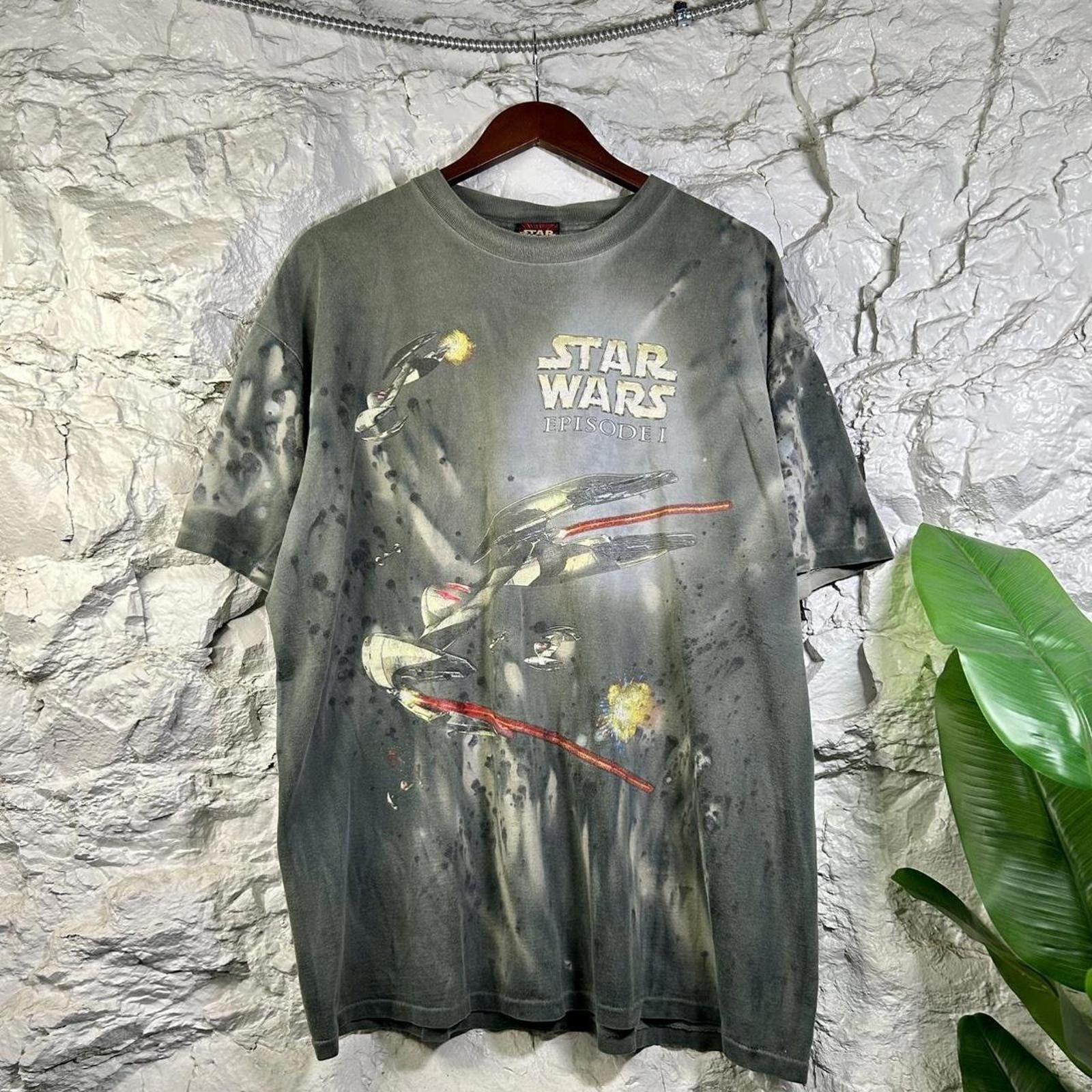 Star Wars Vtg Star Wars Episode 1 Space Battle AOP T-shirt Size XL Size US XL / EU 56 / 4 - 3 Thumbnail