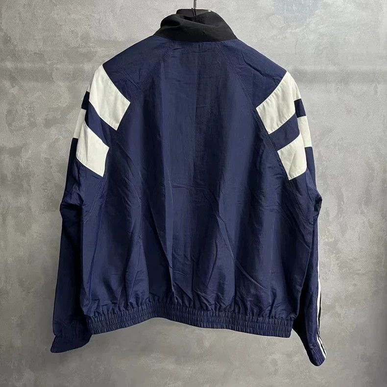 Balenciaga Balenciaga Indigo Stripe Letter Stand Up Collar Insert Slee Size US L / EU 52-54 / 3 - 2 Thumbnail