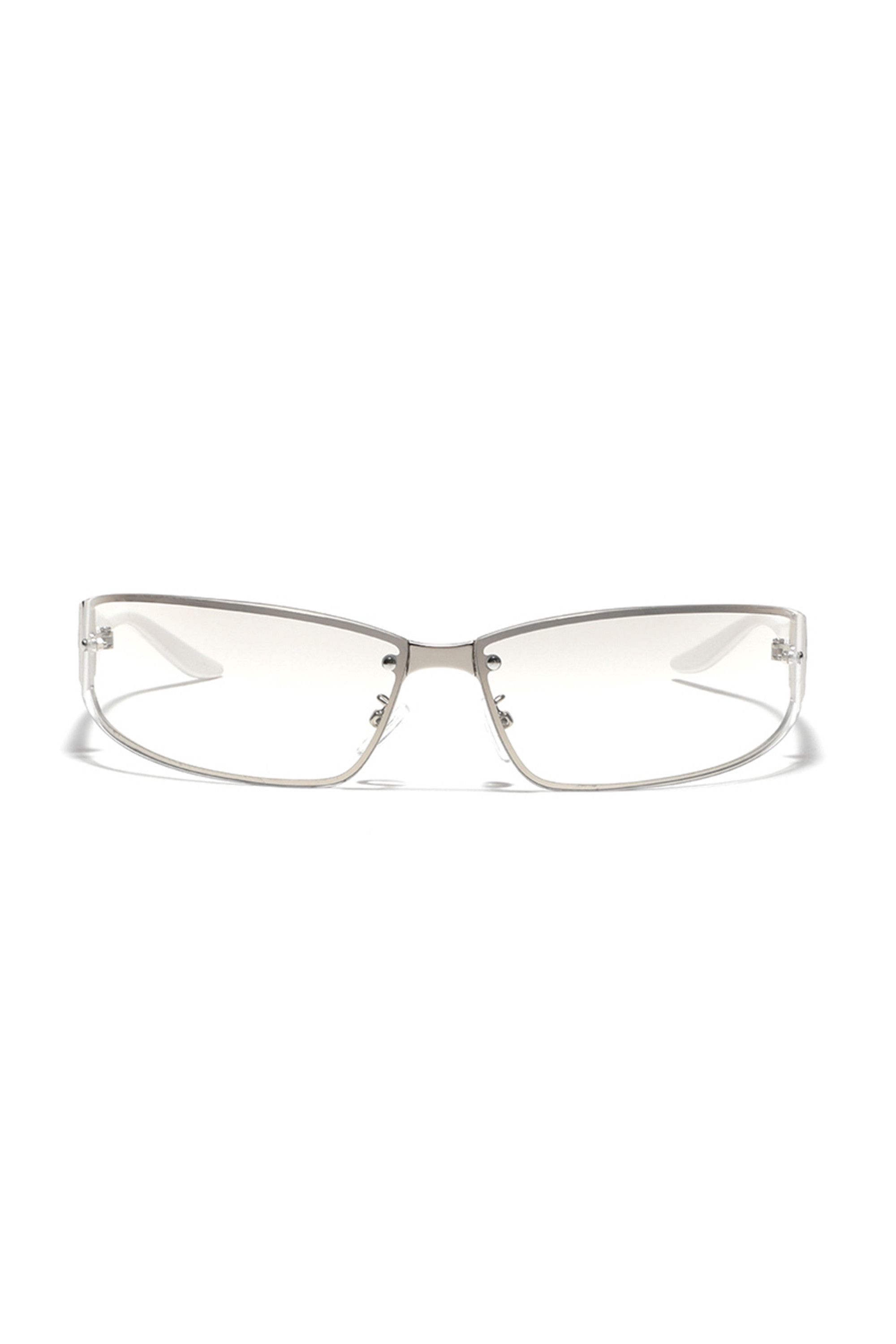 Japanese Brand Vtg Y2k Avant Garde Futuristic Sunglasses Silver Unisex OS Size ONE SIZE - 3 Thumbnail