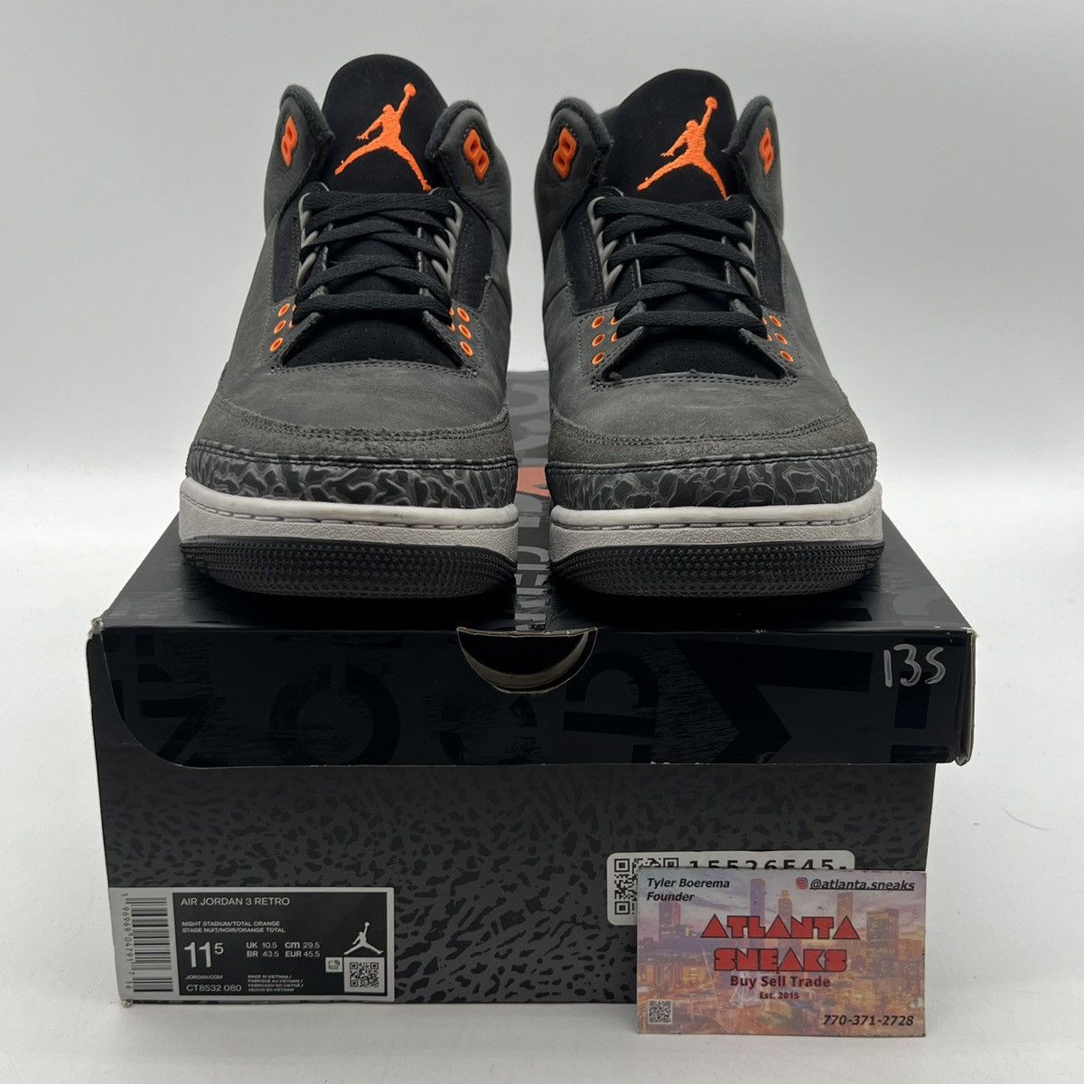 Jordan Brand Air Jordan 3 fear Size US 11.5 / EU 44-45 - 2 Thumbnail