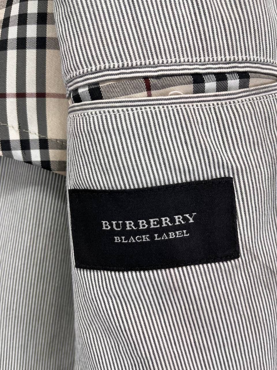 Burberry Vintage 90s Burberry Black Label Hickory Striped Coat Jacket Size US L / EU 52-54 / 3 - 9 Thumbnail