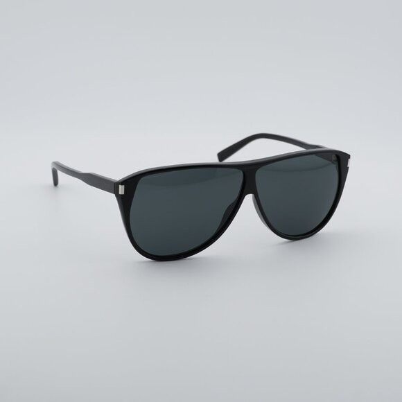 Saint Laurent Paris Saint Laurent SL731 GASPAR 002 Sunglasses Black Aviator Size ONE SIZE - 4 Thumbnail