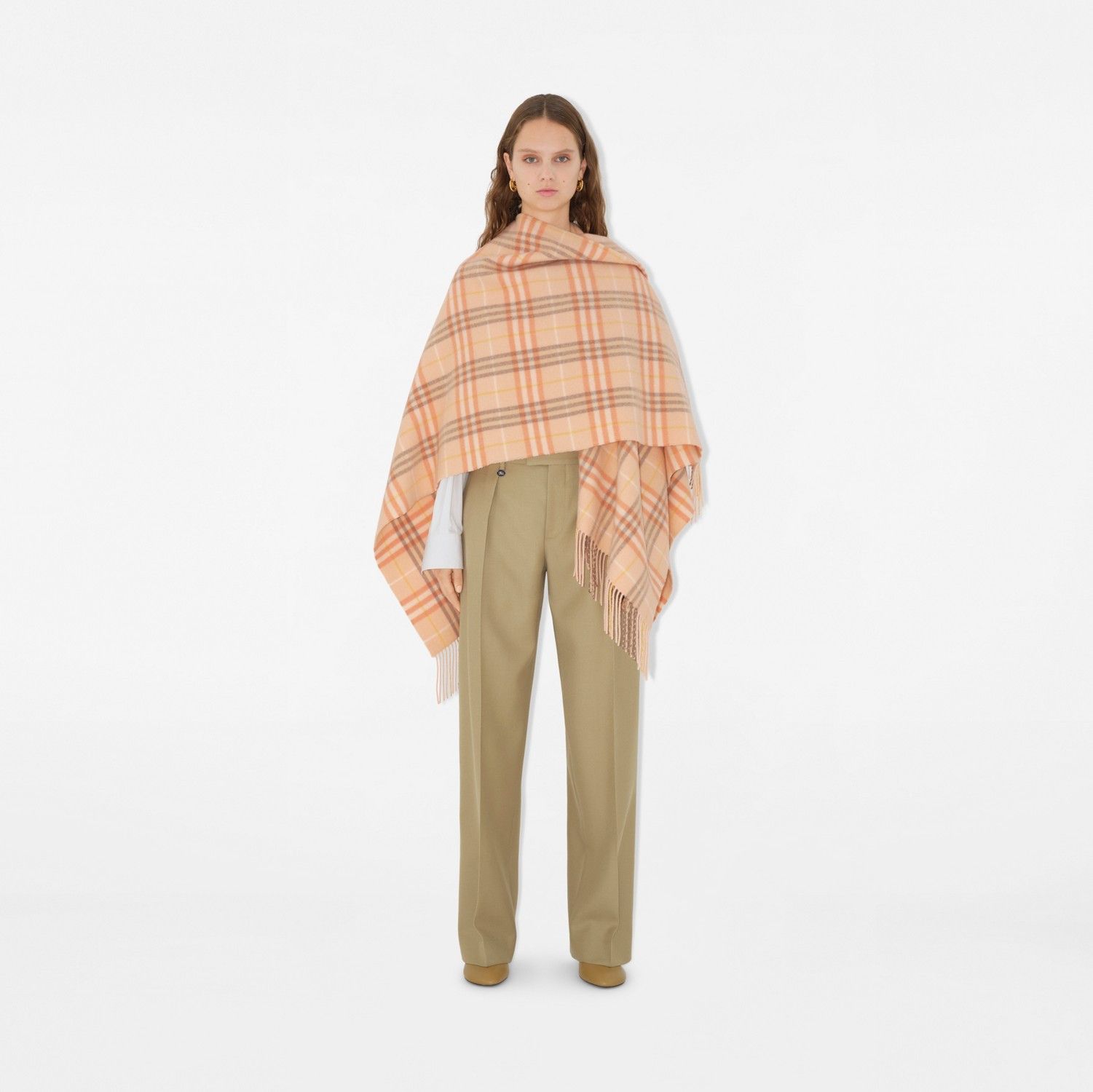 Burberry o1w1db10126 Check-Pattern Cape in Multicolor Size S / US 4 / IT 40 - 2 Thumbnail