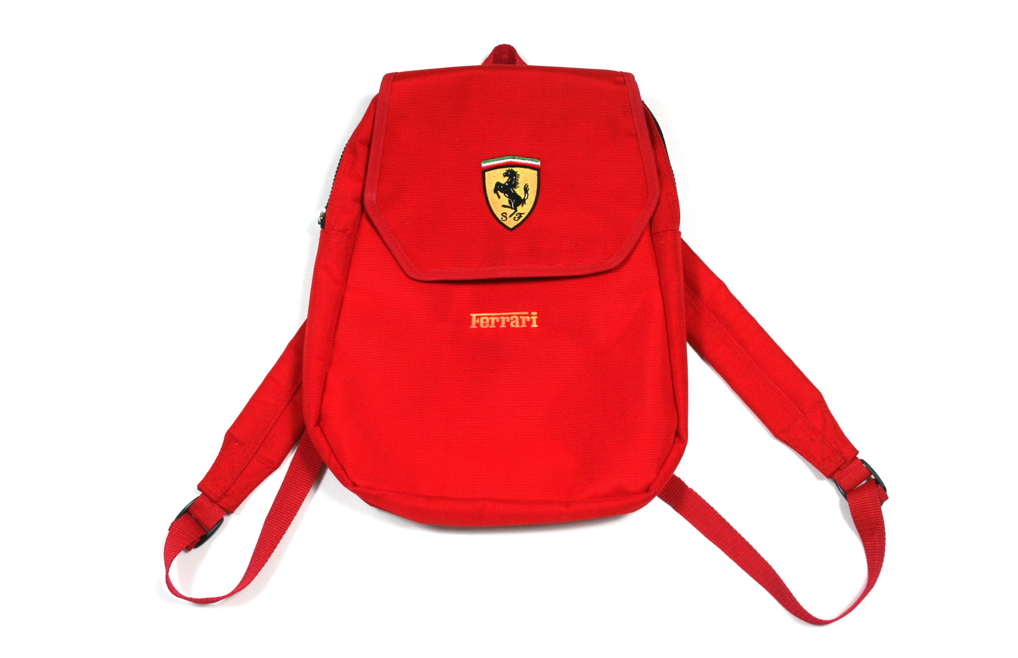 Ferrari 1995 Logo Small Y2K Backpack Vintage Size ONE SIZE - 1 Thumbnail