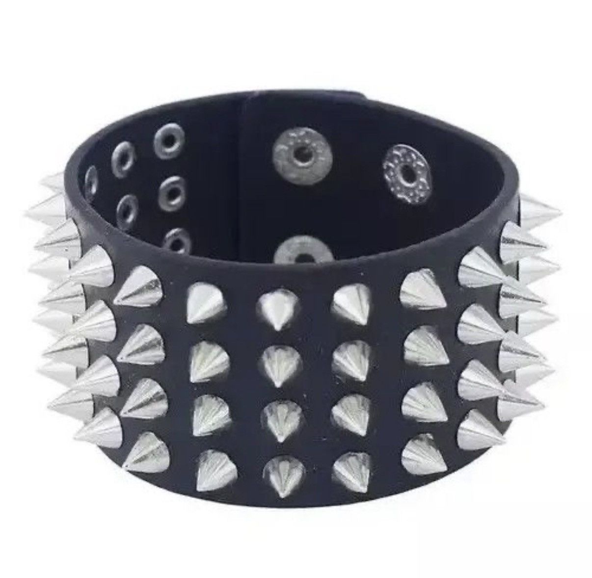 Jewelry Spike Strap Bracelet Gothic Demon Soul Horror Jewelry Size ONE SIZE - 2 Thumbnail