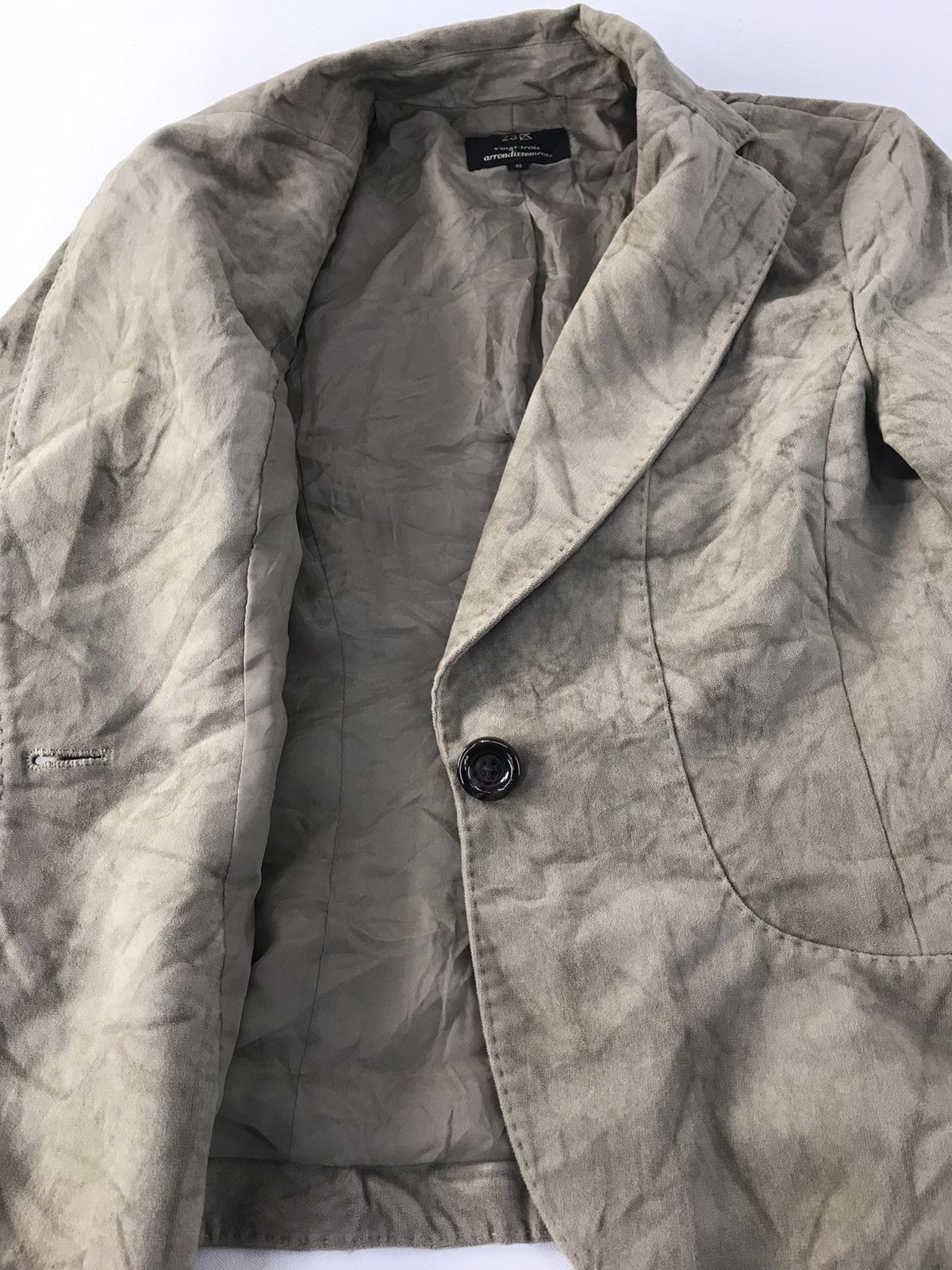 Designer 90s Vingt-trois Arrondisments Coat Full Button Velvet Design Size S / US 4 / IT 40 - 4 Thumbnail