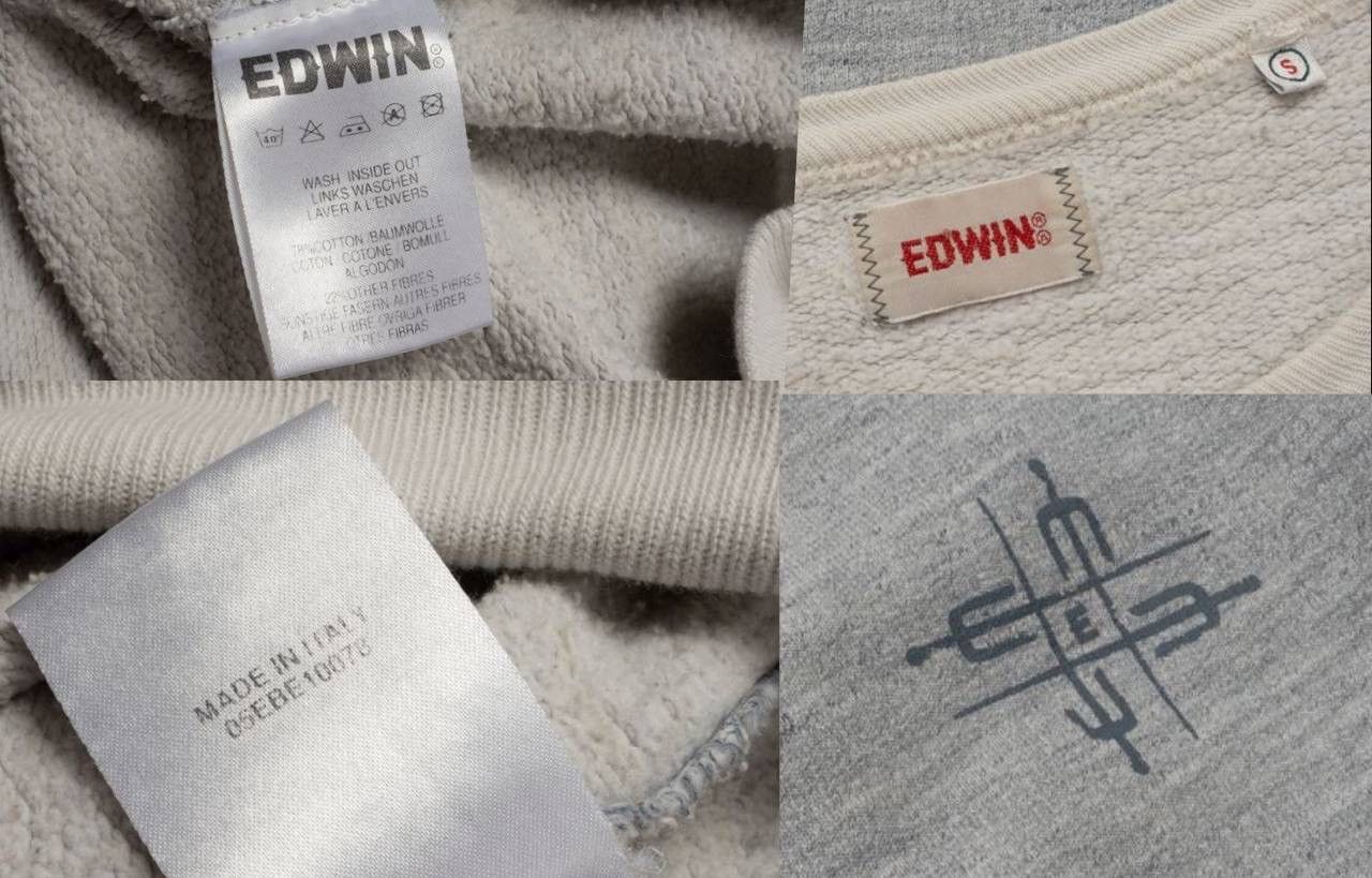 Edwin 🔵 EDWIN Vintage Japan College Crew Neck Sweatshirt Grey Size US S / EU 44-46 / 1 - 3 Thumbnail