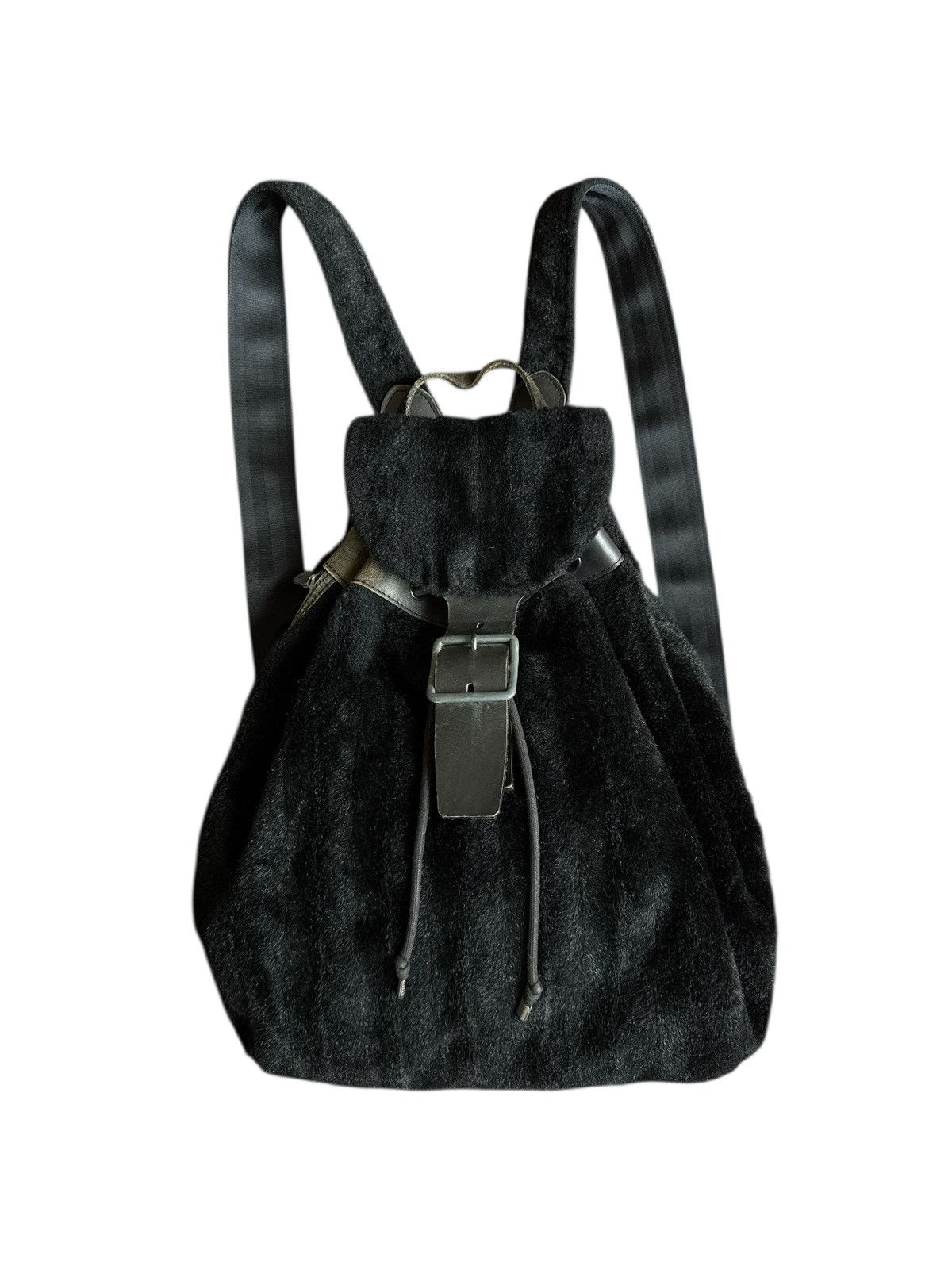 Japanese Brand SAZABY'S HOMME FUR DRAWSTRING BAGPACK Size ONE SIZE - 1 Thumbnail