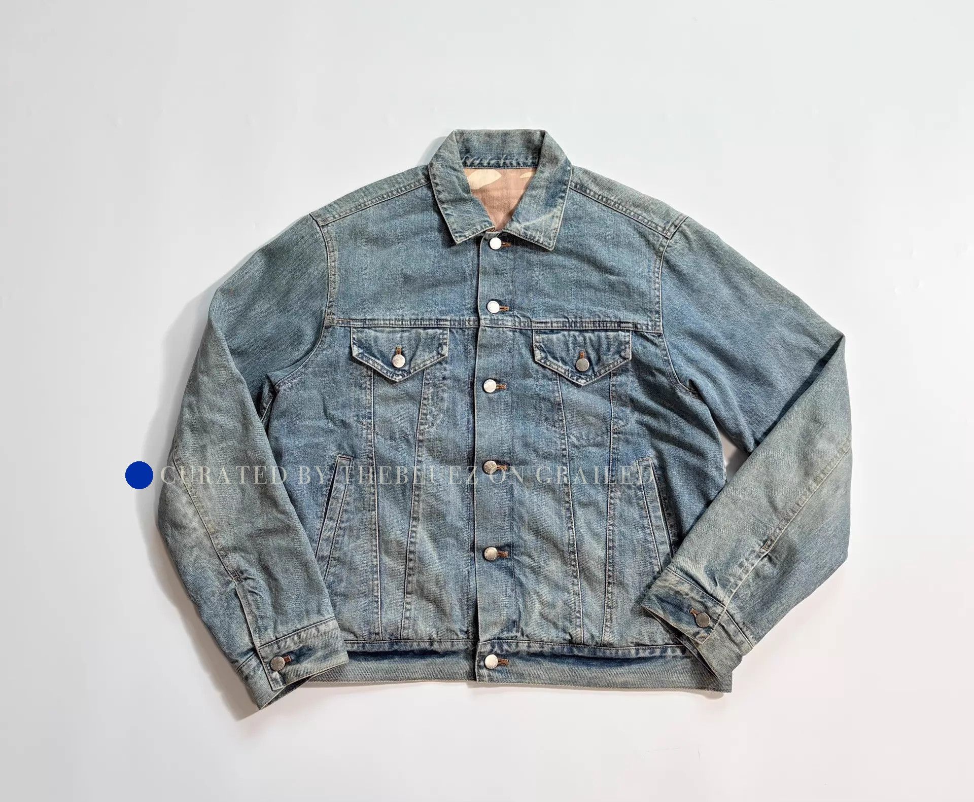 Sophnet. Stylish Blue Denim Jacket in Size M Size US M / EU 48-50 / 2 - 1 Thumbnail
