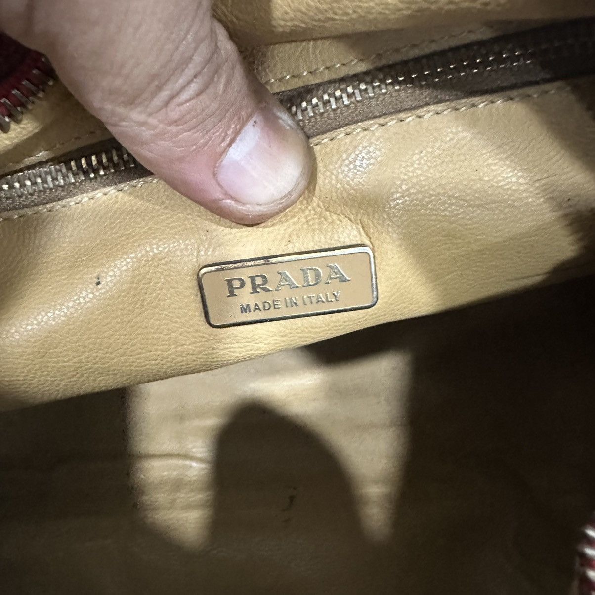 Prada PRADA VITELLO DAINO LEATHER BAULETTO MINI BOSTON BAG Size ONE SIZE - 17 Thumbnail