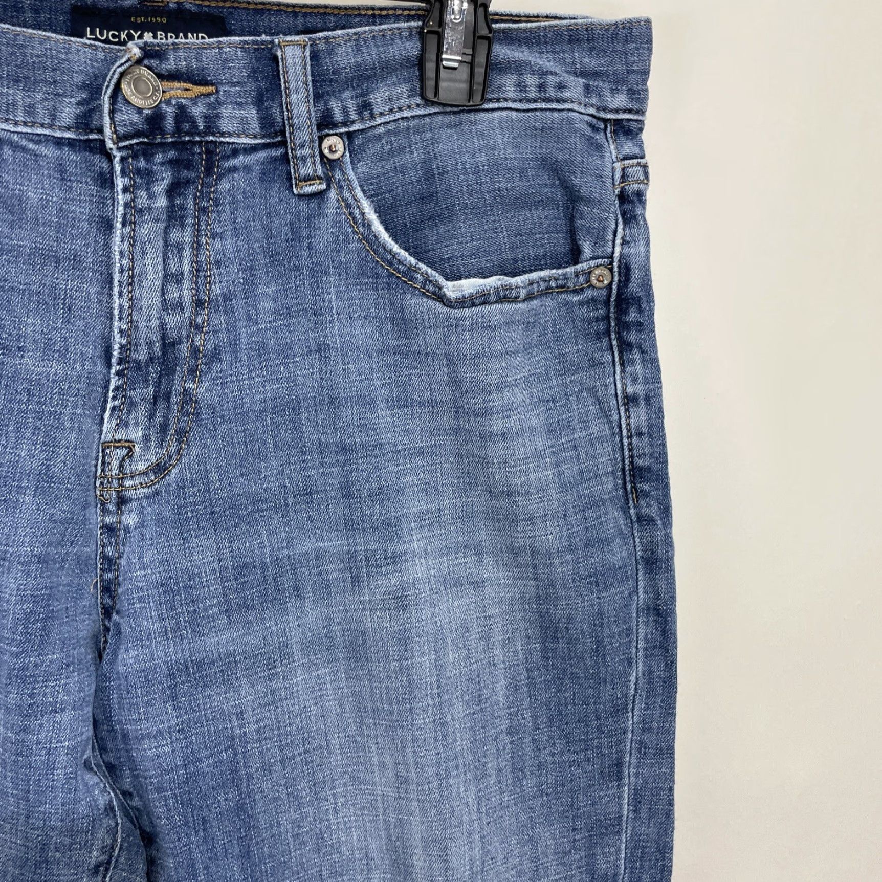Lucky Brand Lucky Brand Mens Jeans 221 Original Straight Denim 34x30 Medium Wash Blue Size US 34 / EU 50 - 3 Thumbnail