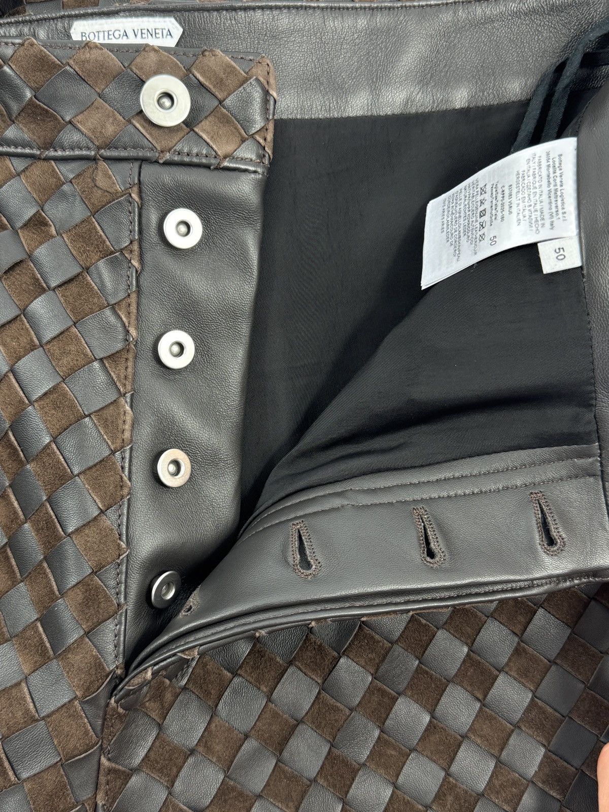 Bottega Veneta MIX SUEDE INTRECCIATO TROUSERS Size US 34 / EU 50 - 3 Thumbnail