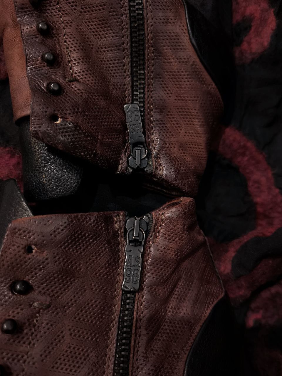 A.S.98 A.S.98 Air Step ankle boots burgundy black leather Size 38 Size US 7.5 / IT 37.5 - 6 Thumbnail