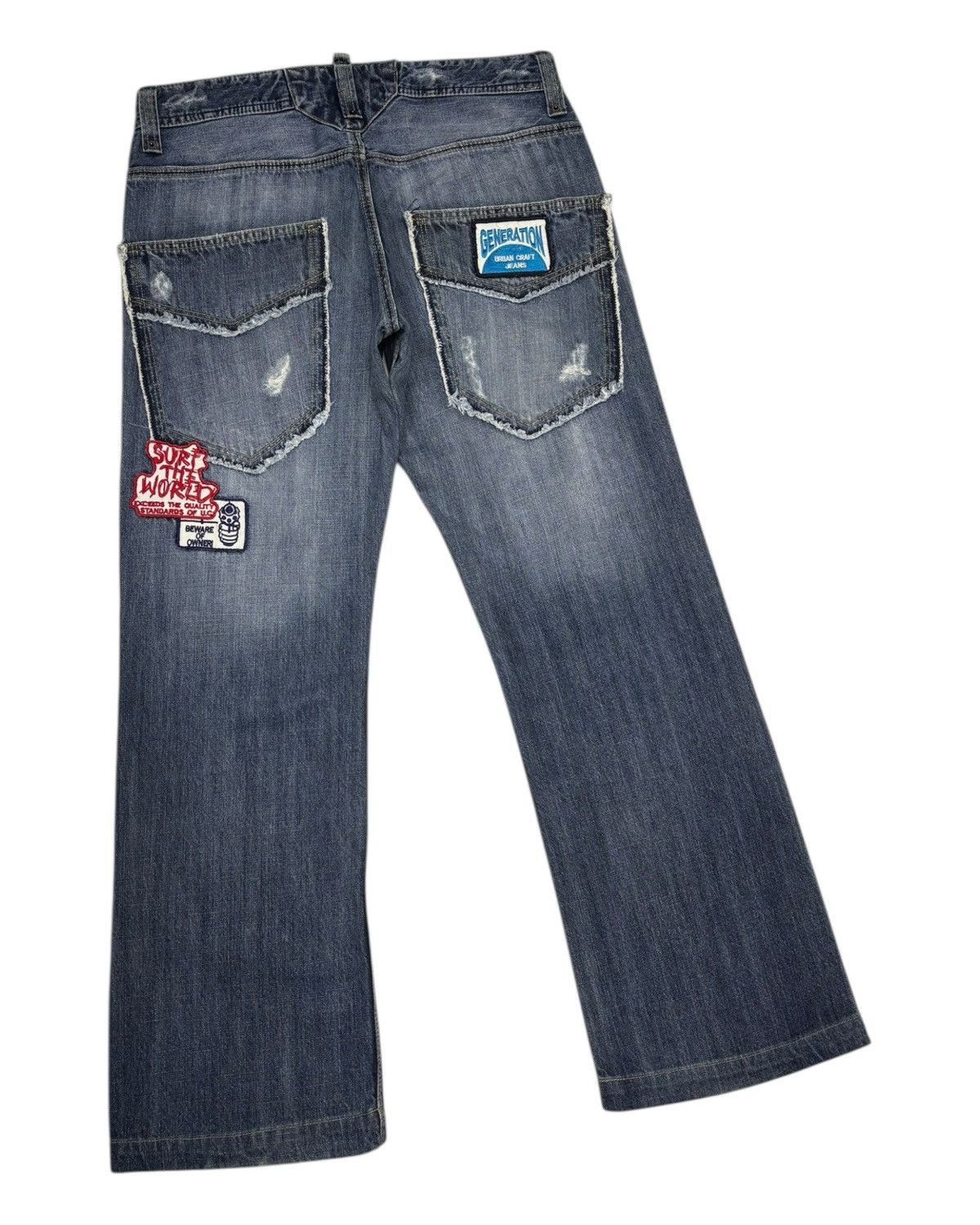 Hysteric Glamour Vintage Flared Jeans Urban Craft Patches Jeans Size US 32 / EU 48 - 6 Thumbnail
