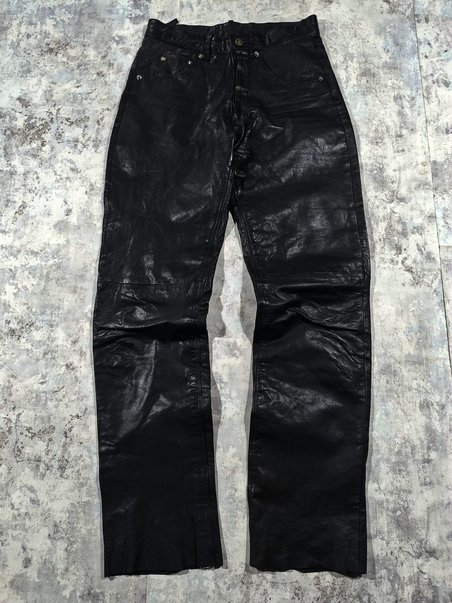 Leather Vintage Opium Biker Leather Pants Hedi Slimane Moto Size 30" / US 8 / IT 44 - 6 Thumbnail