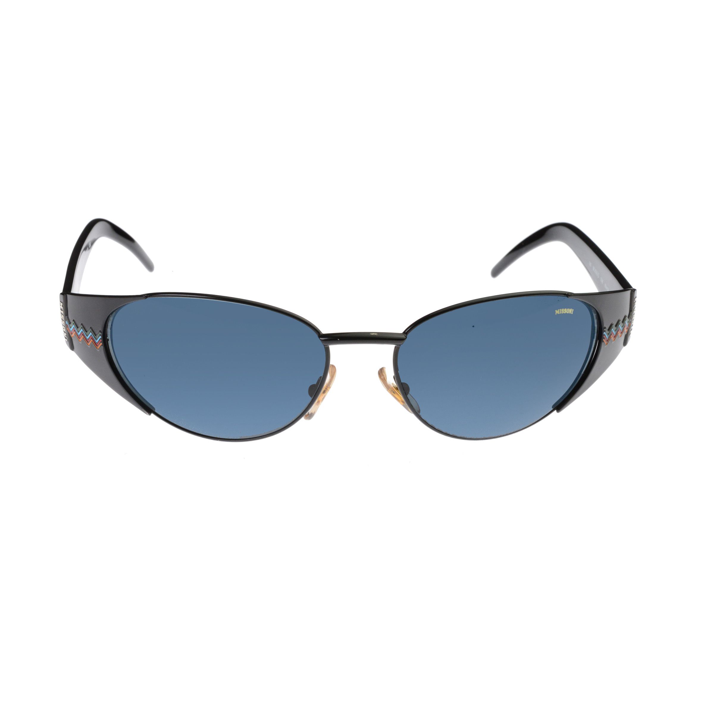 Missoni Missoni 90's Black Oval Signature Frame Sunglasses Size ONE SIZE - 3 Thumbnail