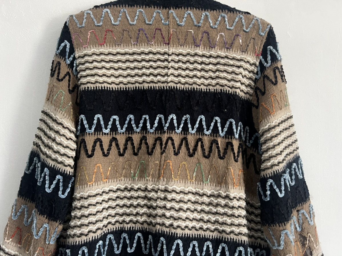 If Six Was Nine Patchwork Sashiko Dyed Button Up Fleece Japan Size US M / EU 48-50 / 2 - 10 Thumbnail