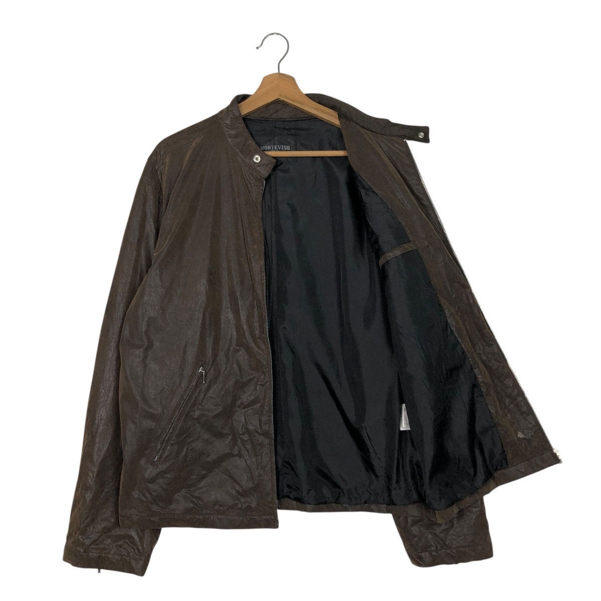 Japanese Brand 🔥VINTAGE LEATHER JACKET MONTEVISO ITALY ISSEY MIYAKE Size US M / EU 48-50 / 2 - 13 Thumbnail