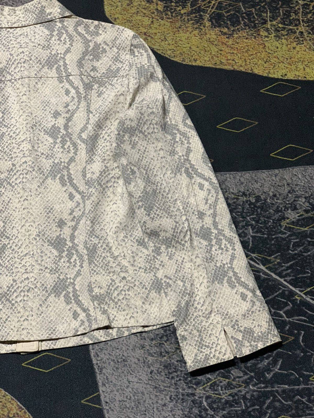 If Six Was Nine × Japanese Brand × Yasuyuki Ishii 💥ARCHIVE💥 Vintage Pola Amian Python Skin Design Snap Button Size US S / EU 44-46 / 1 - 14 Thumbnail