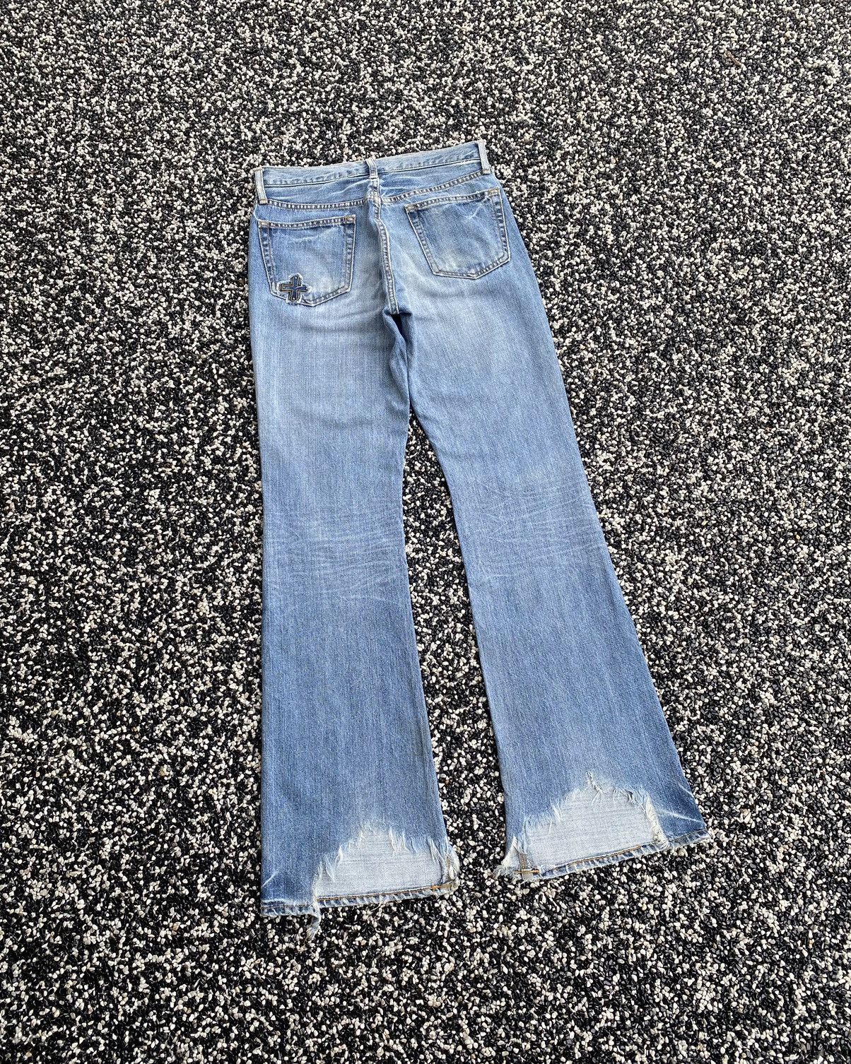 Hysteric Glamour 🔥BLUE WAY JAPAN FLARE THRASHED DISTRESS DENIM JEANS Size US 28 / EU 44 - 4 Thumbnail