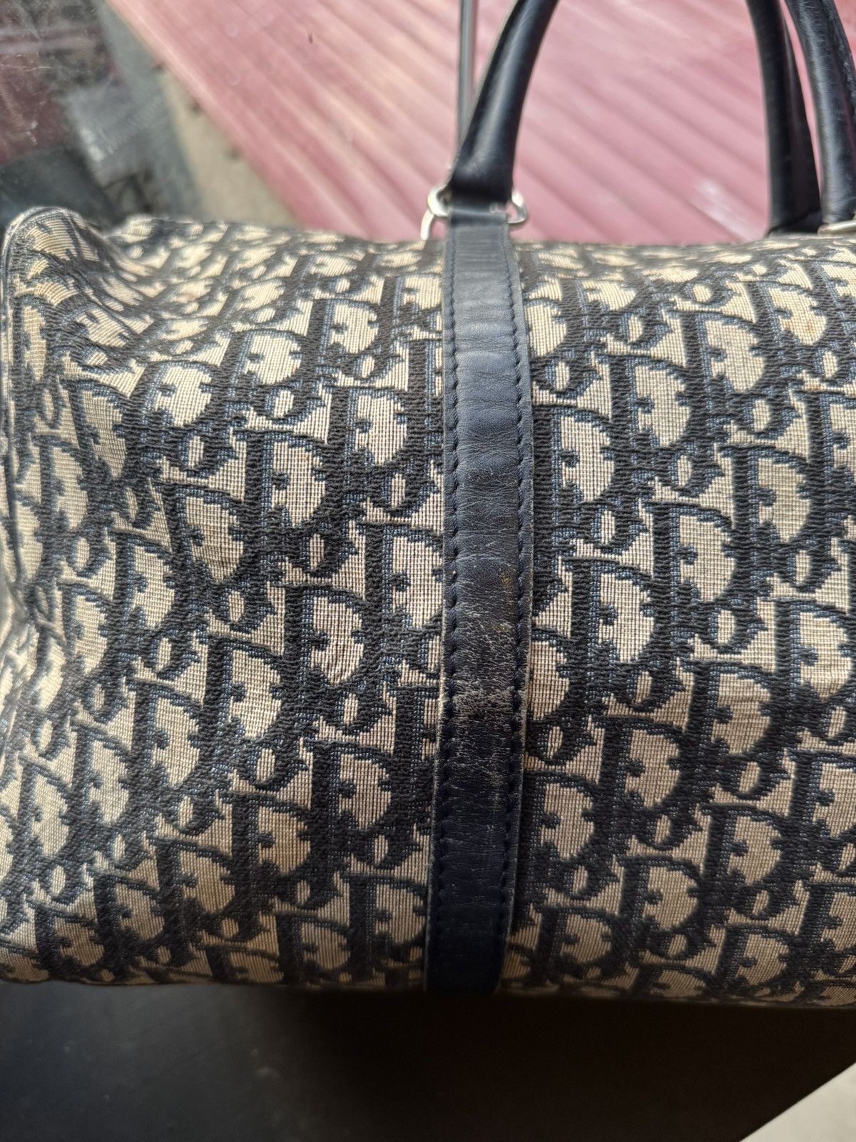 Dior Christian Dior Blue Canvas Bowling Bag Size ONE SIZE - 9 Thumbnail