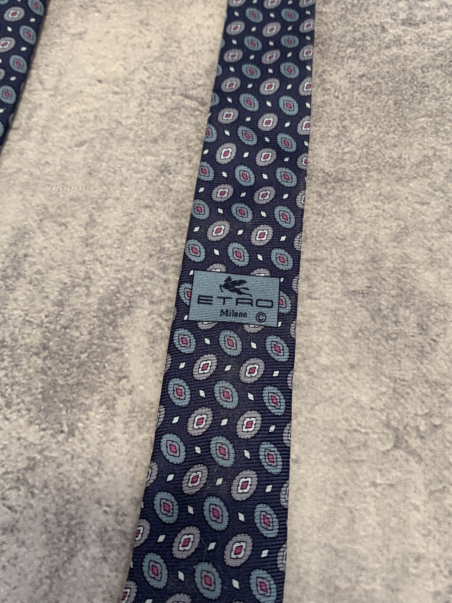 Etro ETRO 100% Silk Mens Luxury Tie Size ONE SIZE - 2 Thumbnail