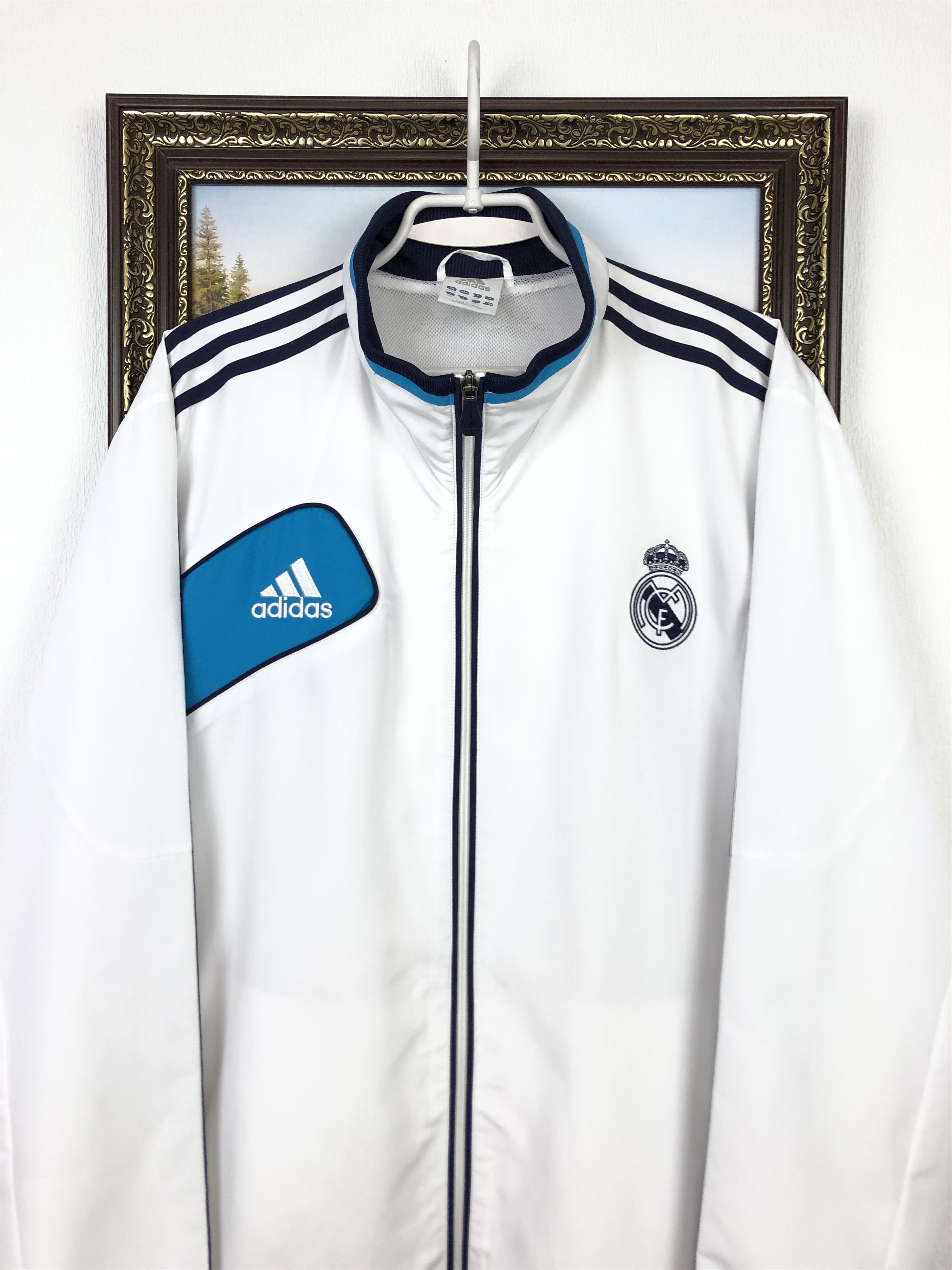 Adidas Vintage Adidas Real Madrid Football Jacket Soccer Track Top Size US XXL / EU 58 / 5 - 2 Thumbnail