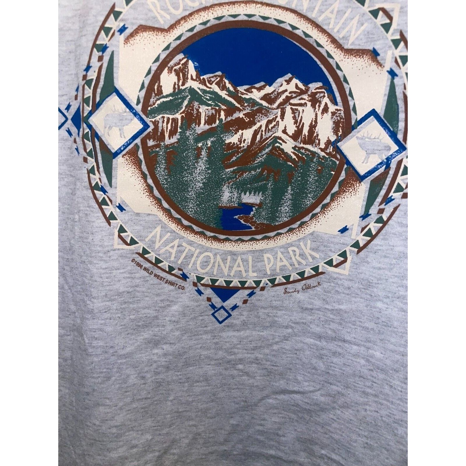 Jerzees 90s Vintage Rocky Mountain National Park RMNP Shirt CO VTG 1 Size US L / EU 52-54 / 3 - 5 Thumbnail