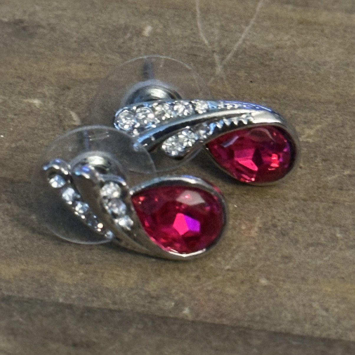 Other Eternal love pink Austrian crystal necklace & earrings Size ONE SIZE - 4 Thumbnail