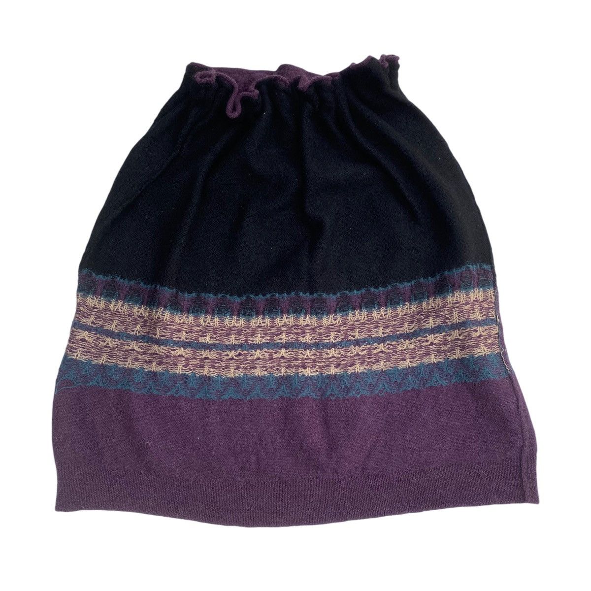Yohji Yamamoto 💕Iconic Rare Y’s by YOHJI YAMAMOTO Tie Belt OS Wool Skirt Size 28" / US 6 / IT 42 - 2 Thumbnail