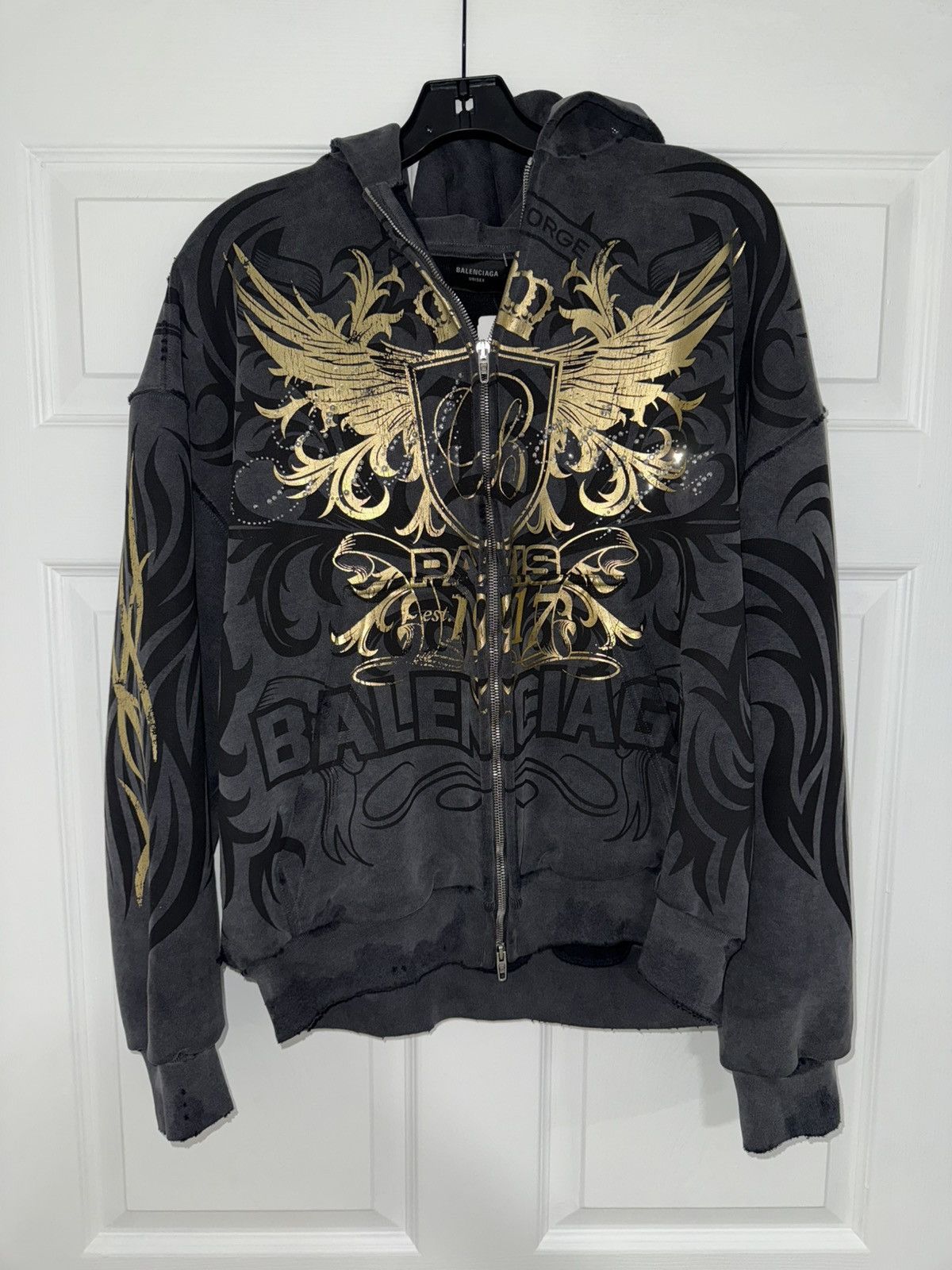 Balenciaga Balenciaga tacky gold y2k hoodie Size US M / EU 48-50 / 2 - 3 Thumbnail