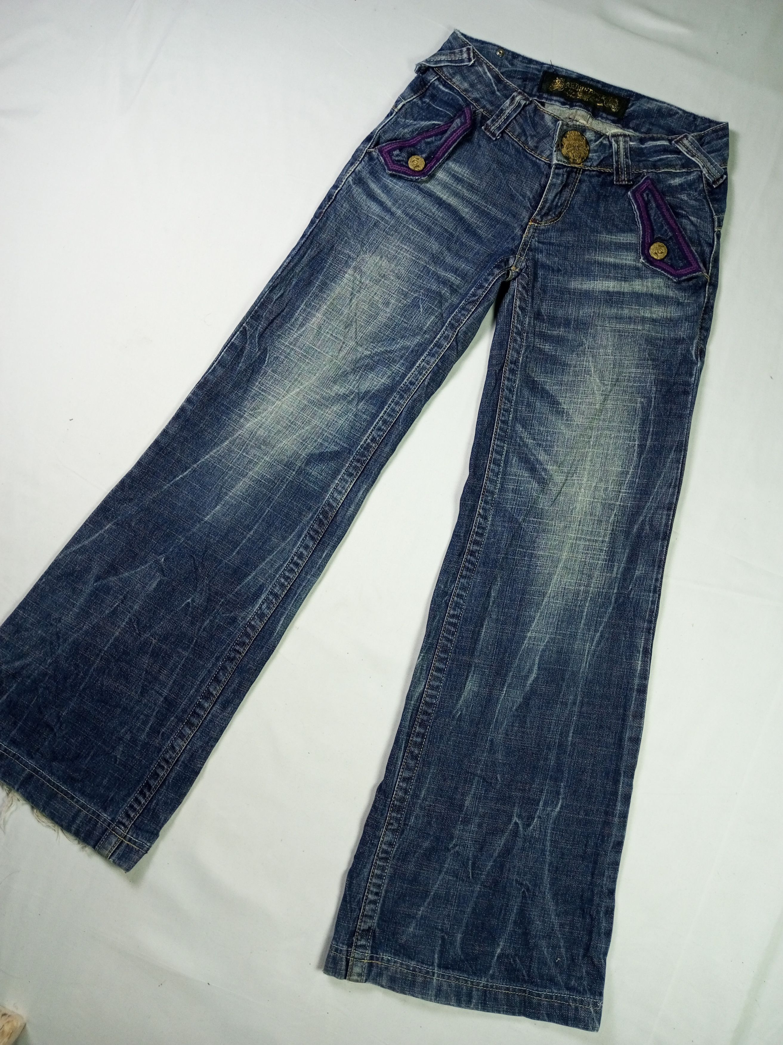Japanese Brand 🔥Flare🔥🔥Vintage Japanese Brand Red Pepper Jeans Size US 26 / EU 42 - 3 Thumbnail