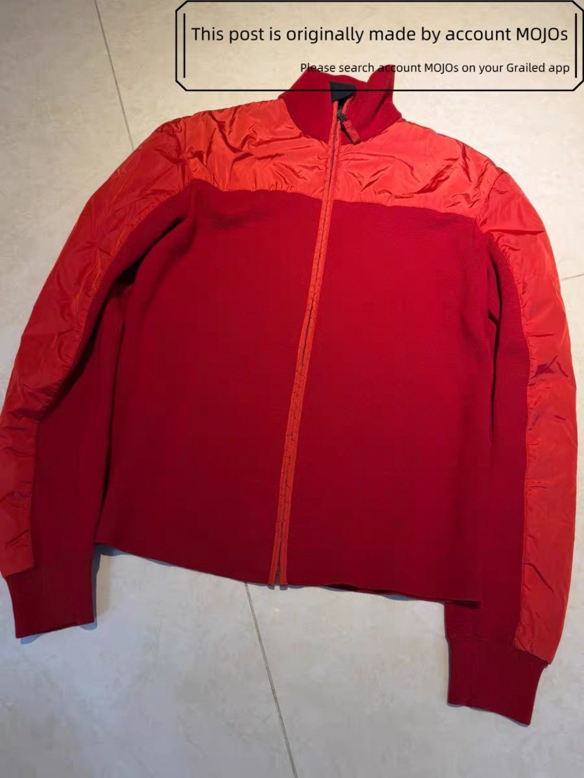 Prada Sz 48 Prada Sports Red Label Nylon & Knitwear Jacket mojos88 Size US M / EU 48-50 / 2 - 1 Thumbnail