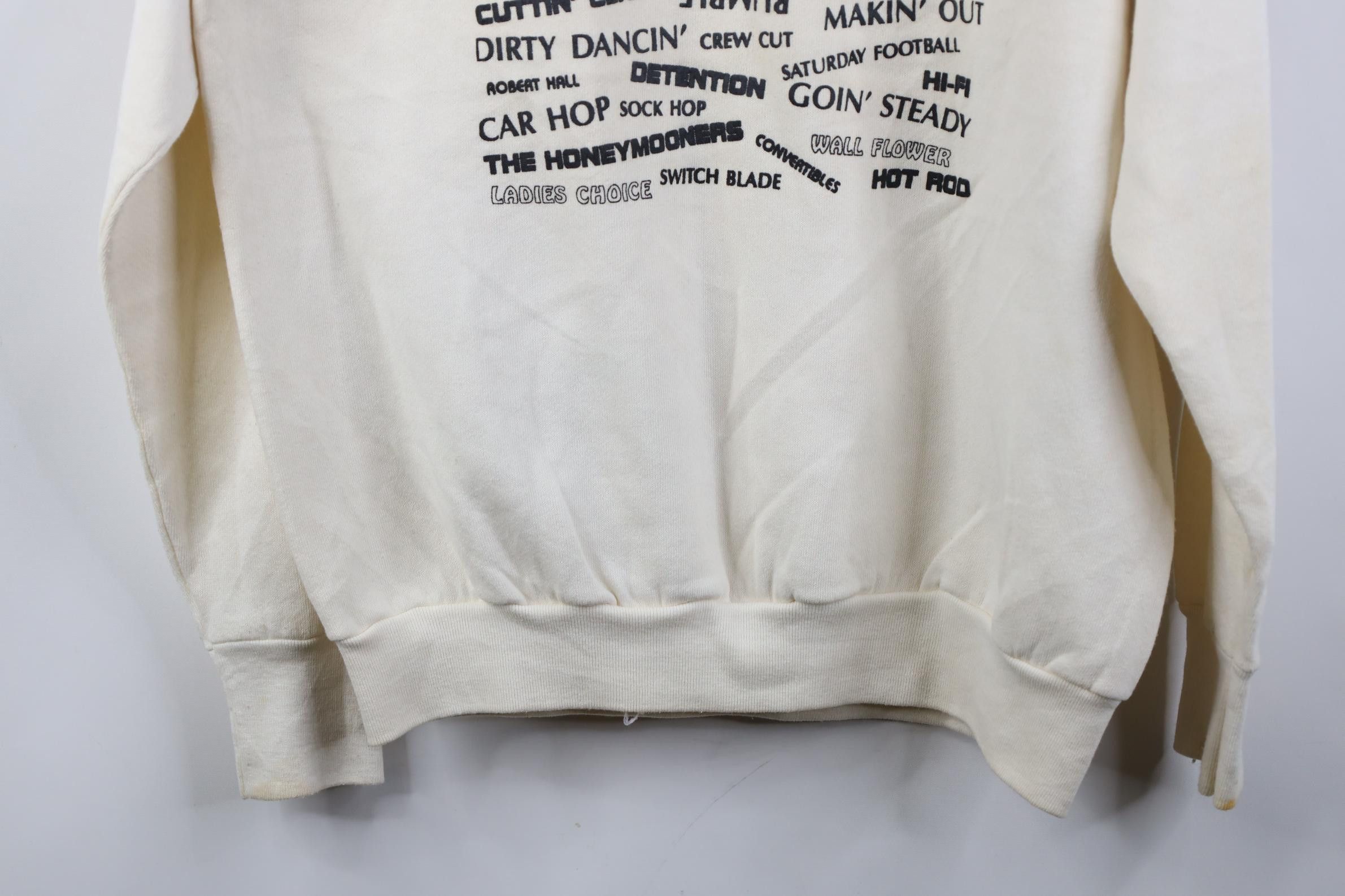 Vintage Vintage 90s Fabulous 50s Let the Good Times Roll Sweatshirt Size L / US 10 / IT 46 - 14 Thumbnail