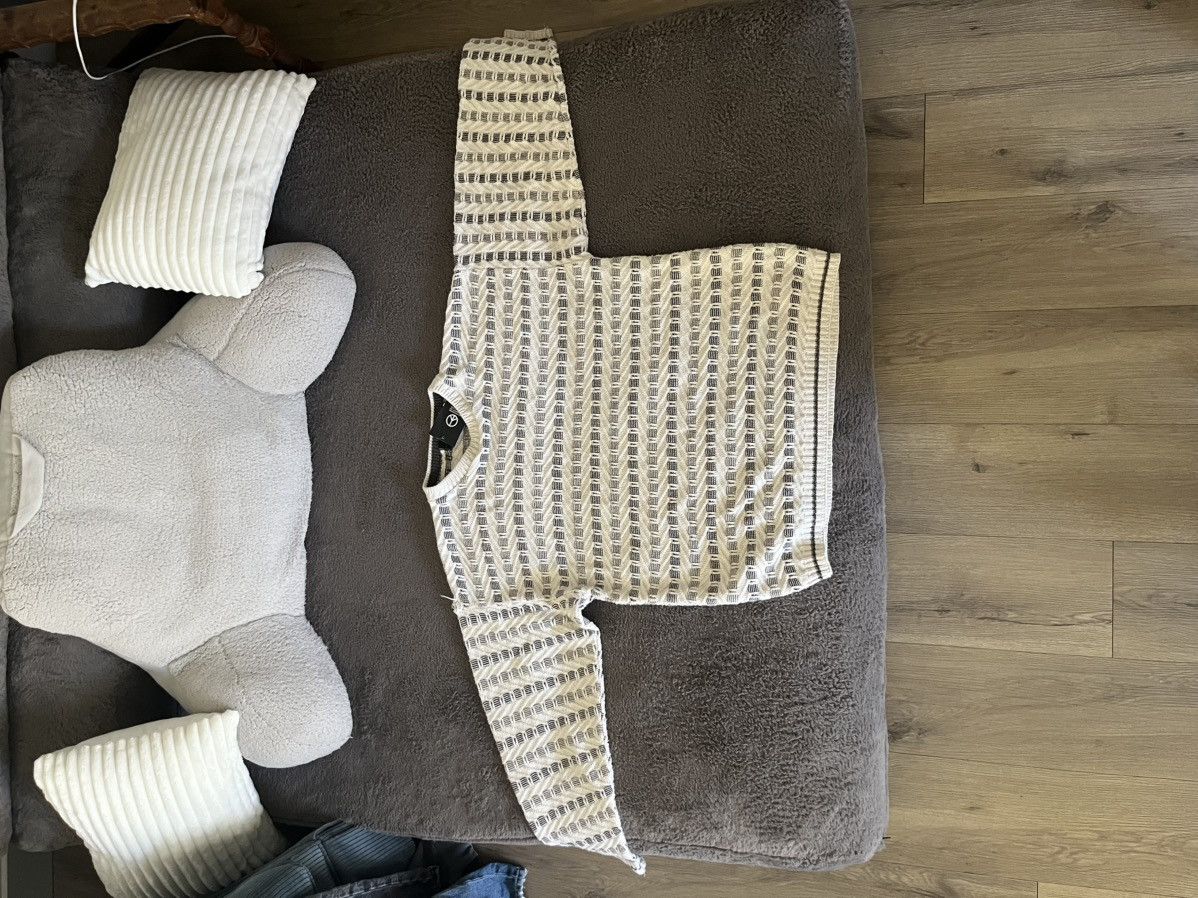 Bill Blass White Knitsweater Size US M / EU 48-50 / 2 - 1 Thumbnail