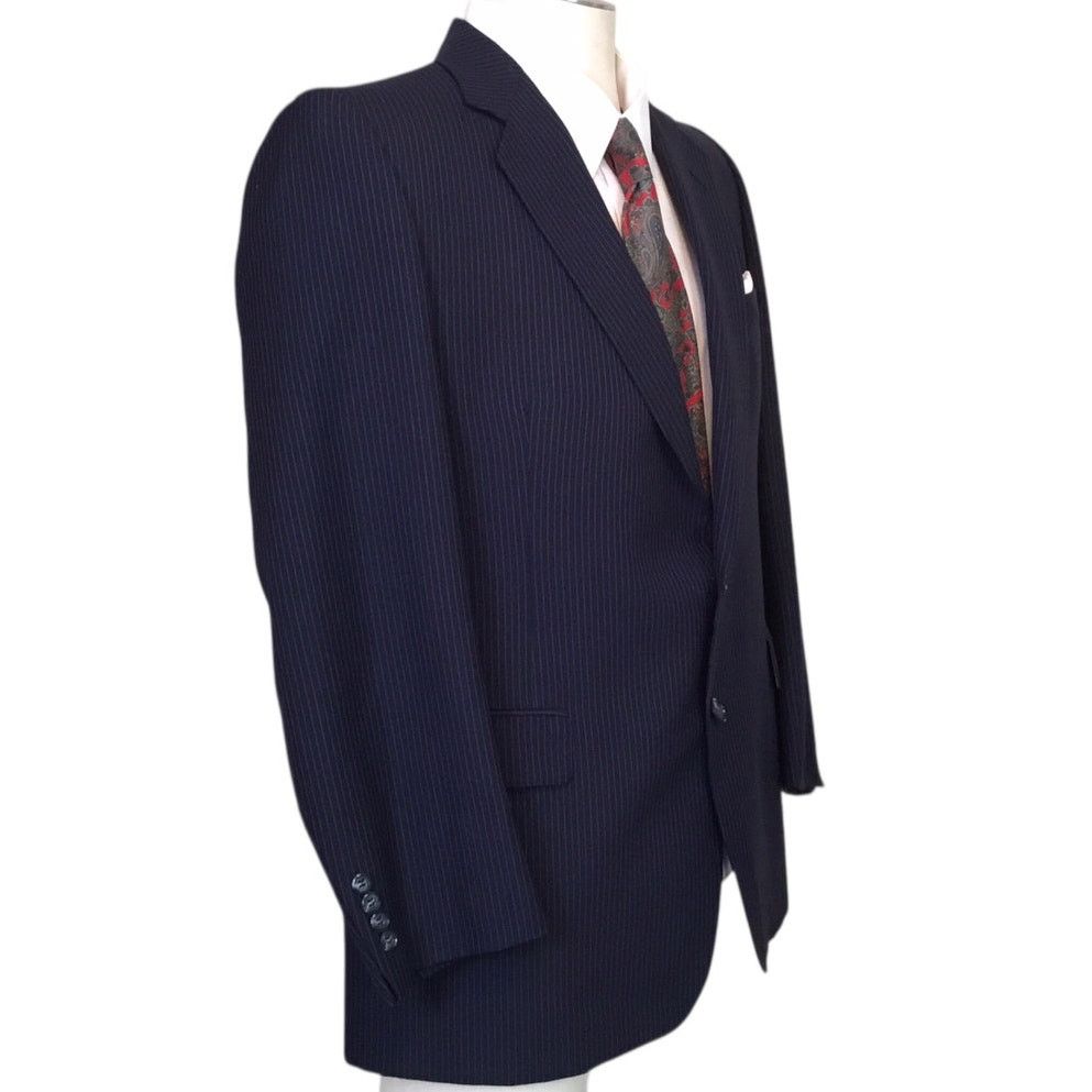 Other Cardin Couture Christian St. John Pinstripe Suit Coat Size 42R - 3 Thumbnail