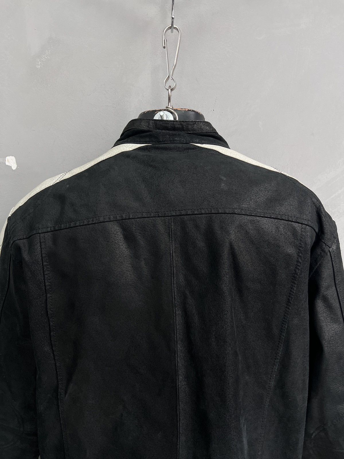 PPFM Archive black racing moto leather jacket marlboro style Size US L / EU 52-54 / 3 - 8 Thumbnail